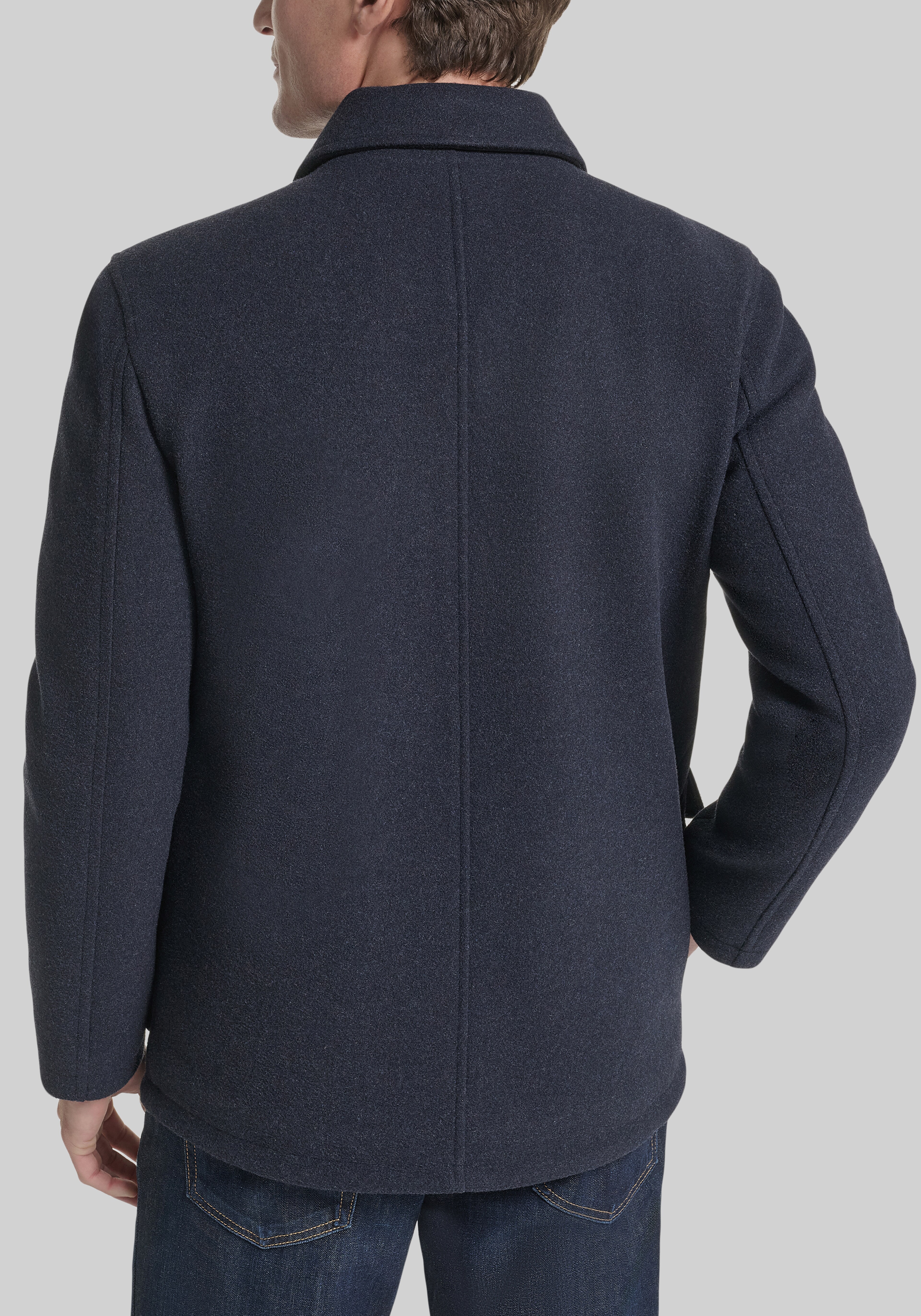 Cole Haan Tailored Fit Stretch Wool Shirt Jacket