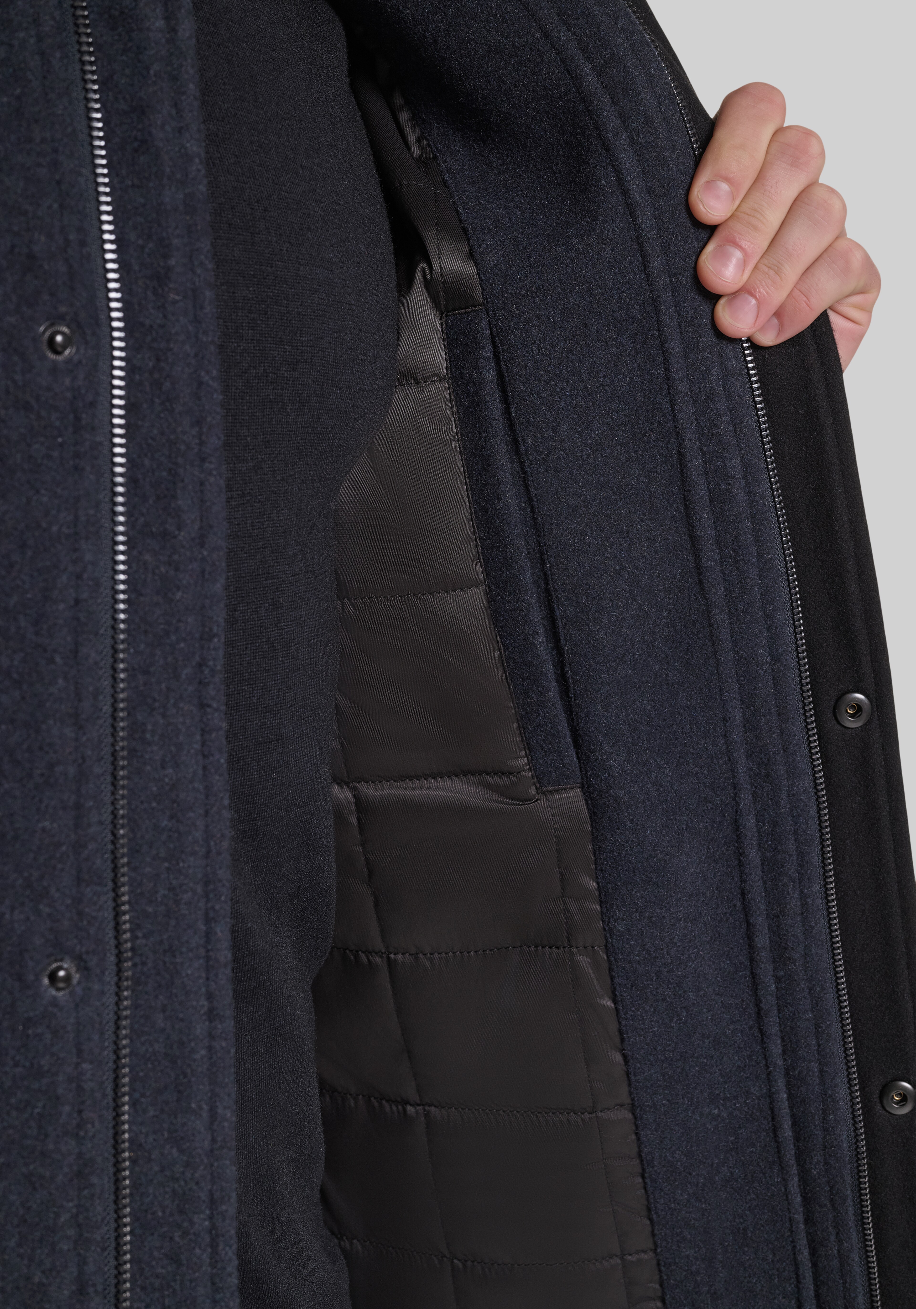 Cole Haan Tailored Fit Stretch Wool Shirt Jacket