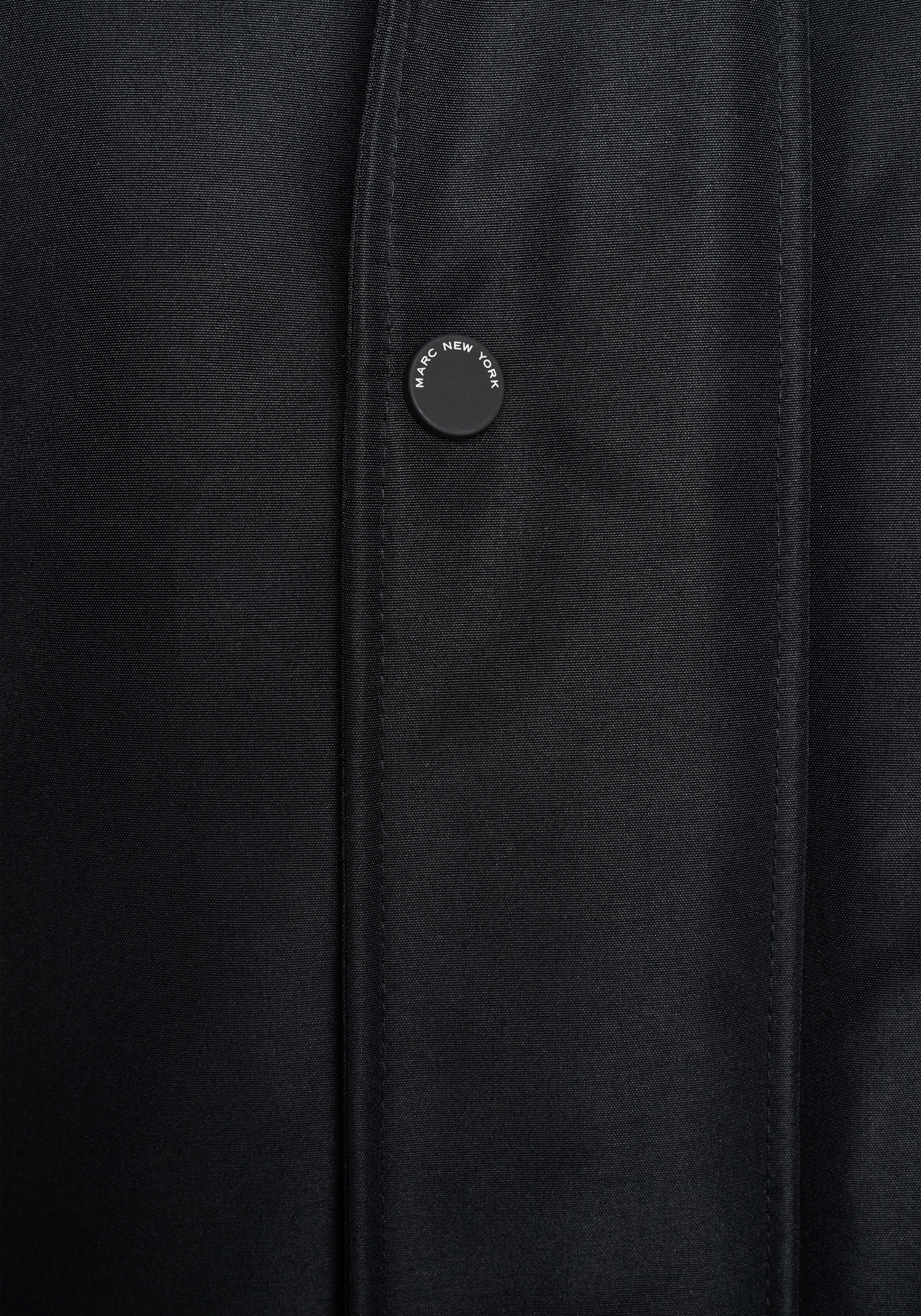 Andrew Marc Tailored Fit Classic Stand Collar Raincoat