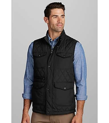 Quilted Lightweight Athletic Vest - Black