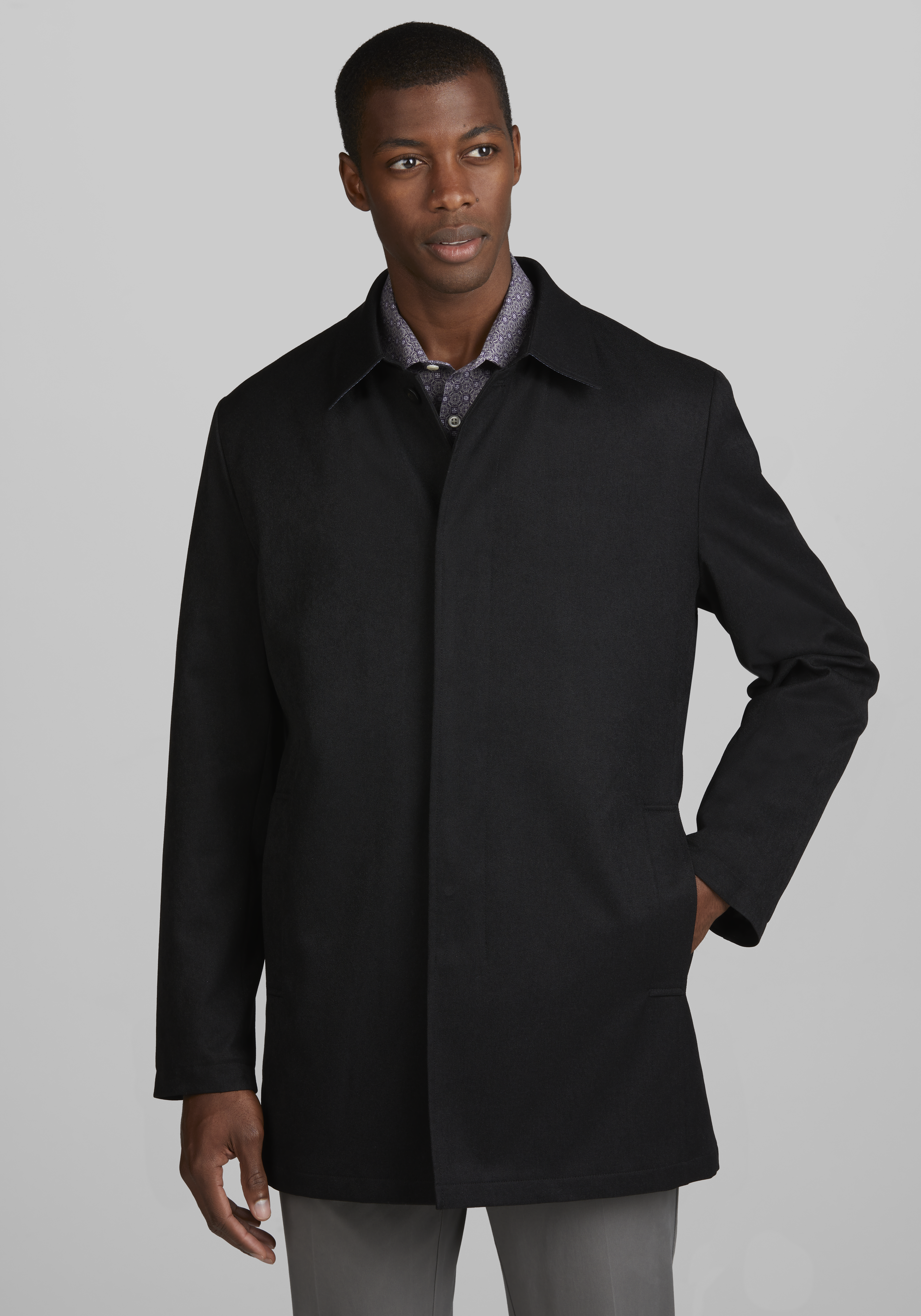 Mens store formal raincoat