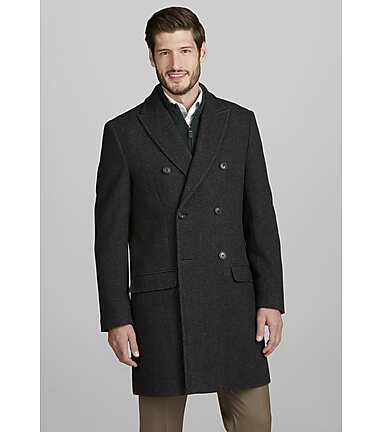 Classic Tailored Fit Wool Topcoat