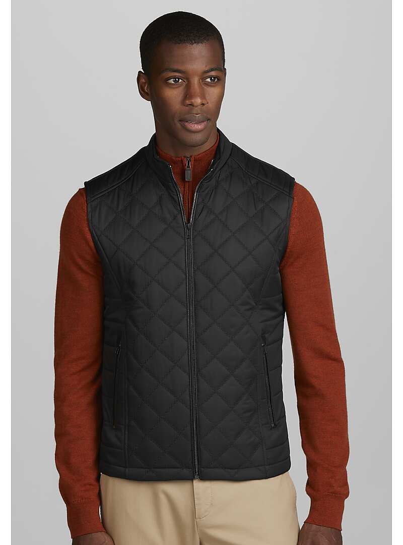 Jos. A. Bank Tailored Fit Quilted Vest - Quilted Coats | Jos A Bank