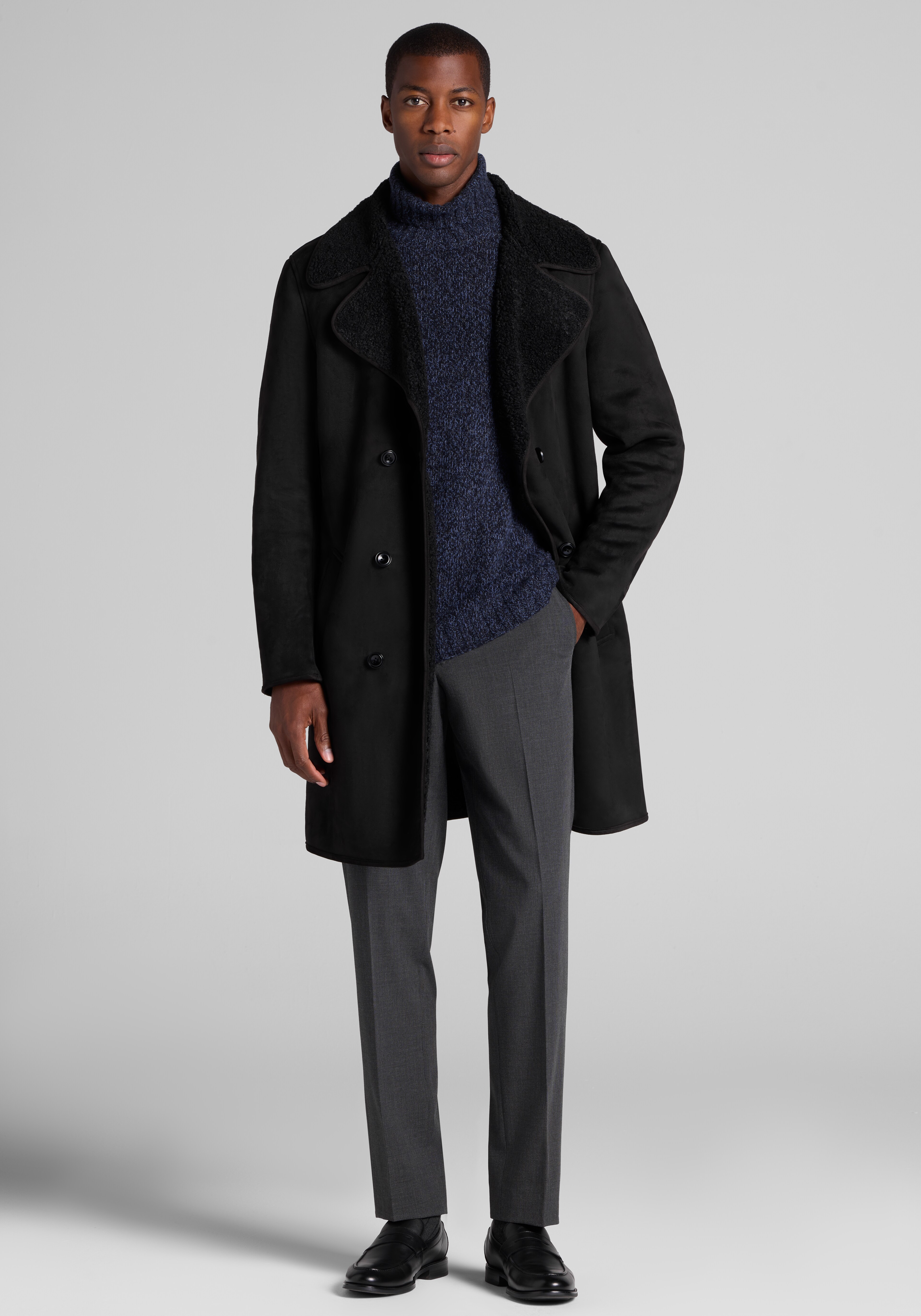 Paisley & Gray Shearling Overcoat