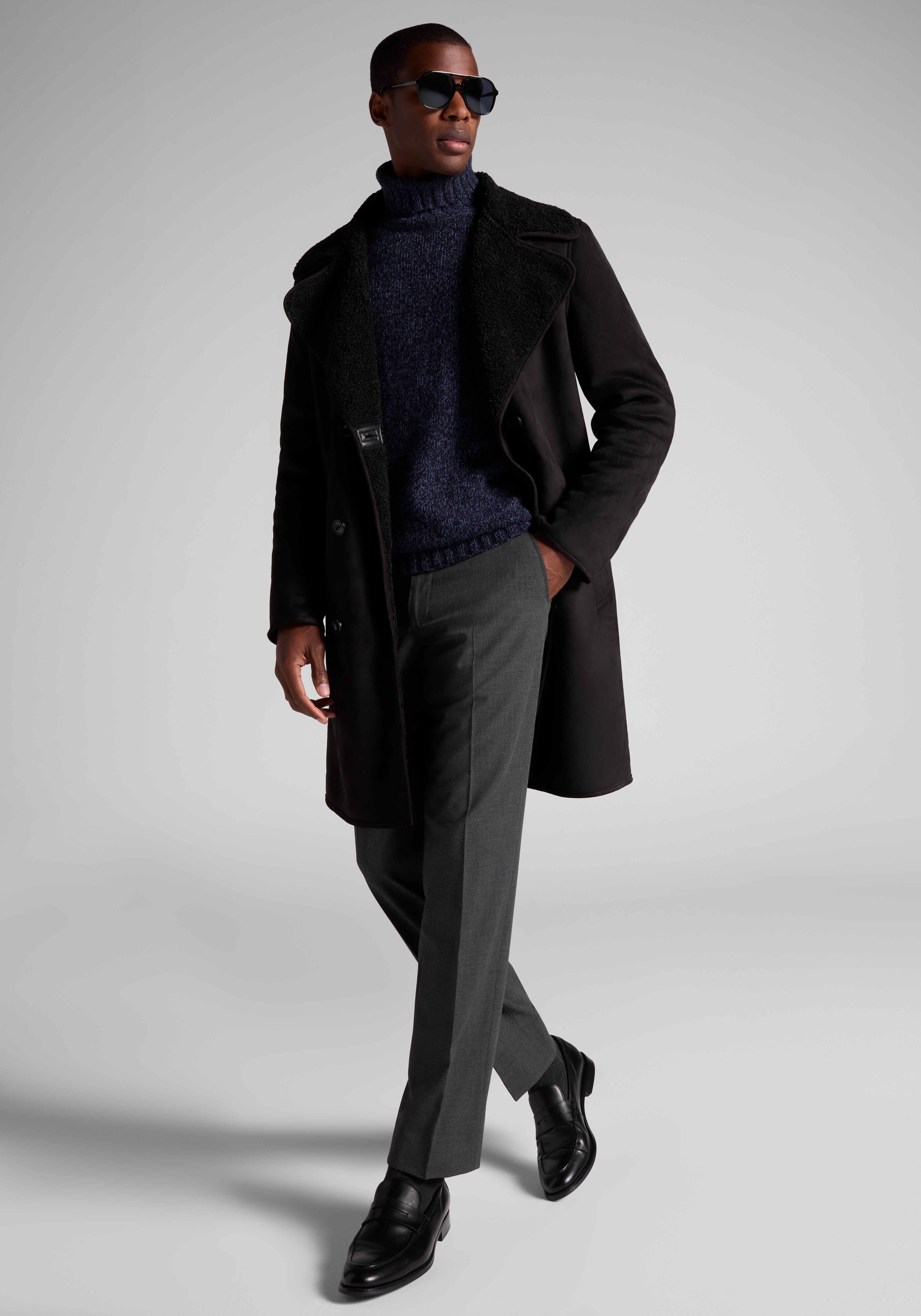 Paisley & Gray Shearling Overcoat