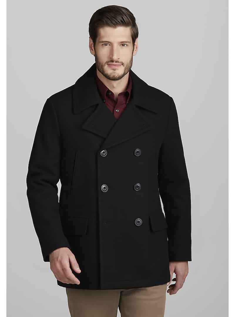 Jos. A. Bank Tailored Fit Wool Melton Peacoat CLEARANCE - All Clearance ...