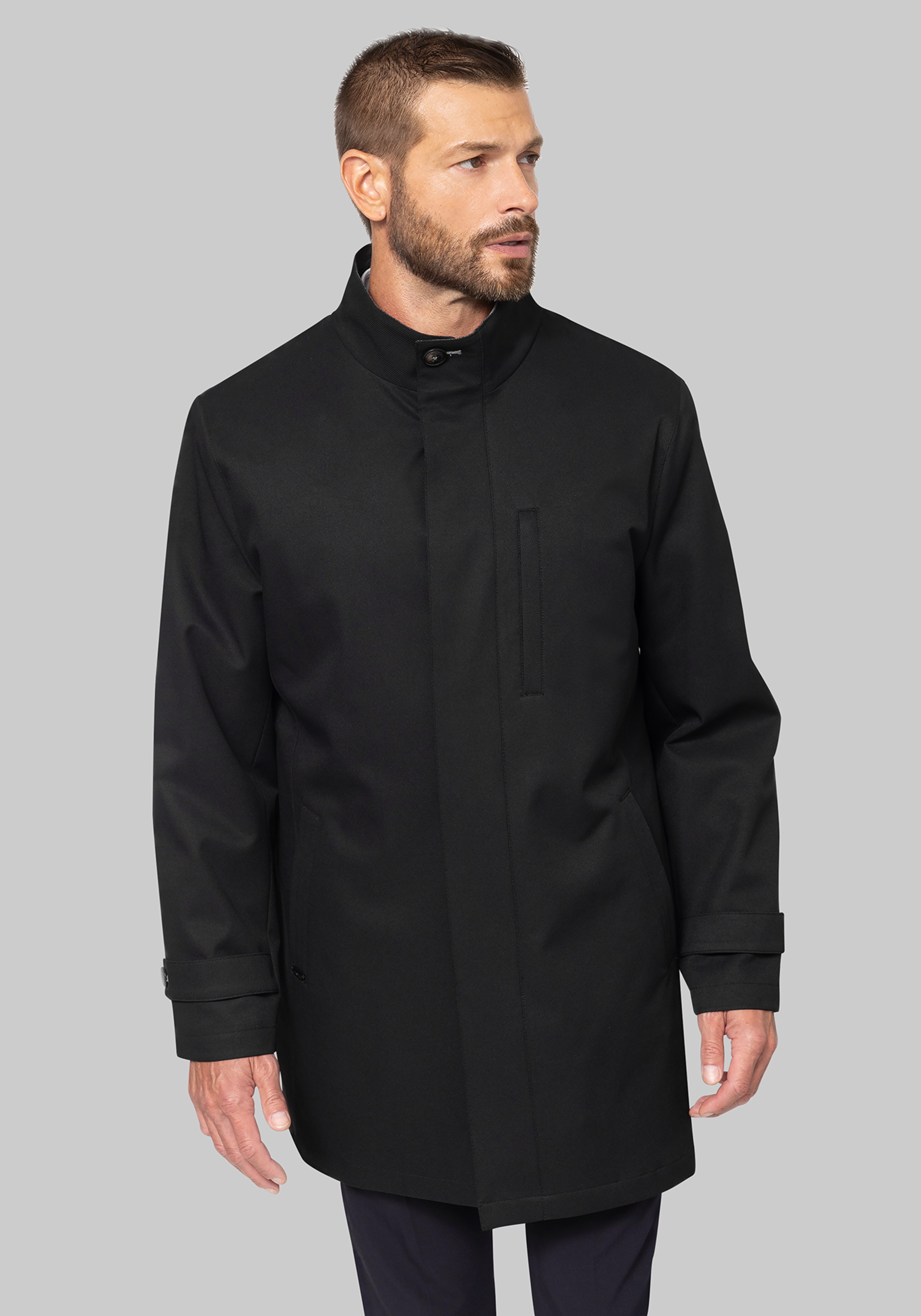 Hart Schaffner Marx Tailored Fit Over-The-Suit Waterproof Car Coat