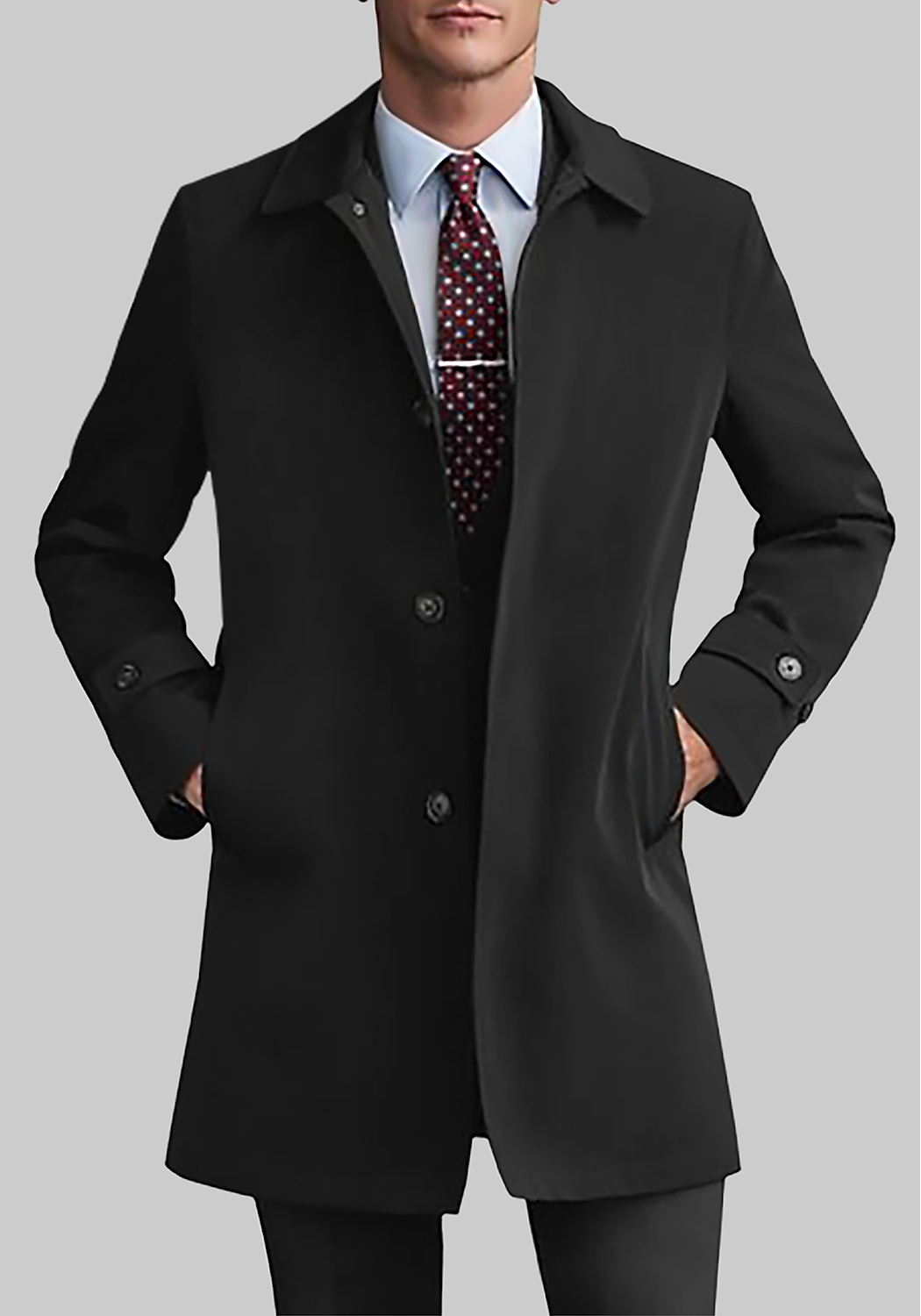 Hart Schaffner Marx Tailored Fit Stormproof Overcoat