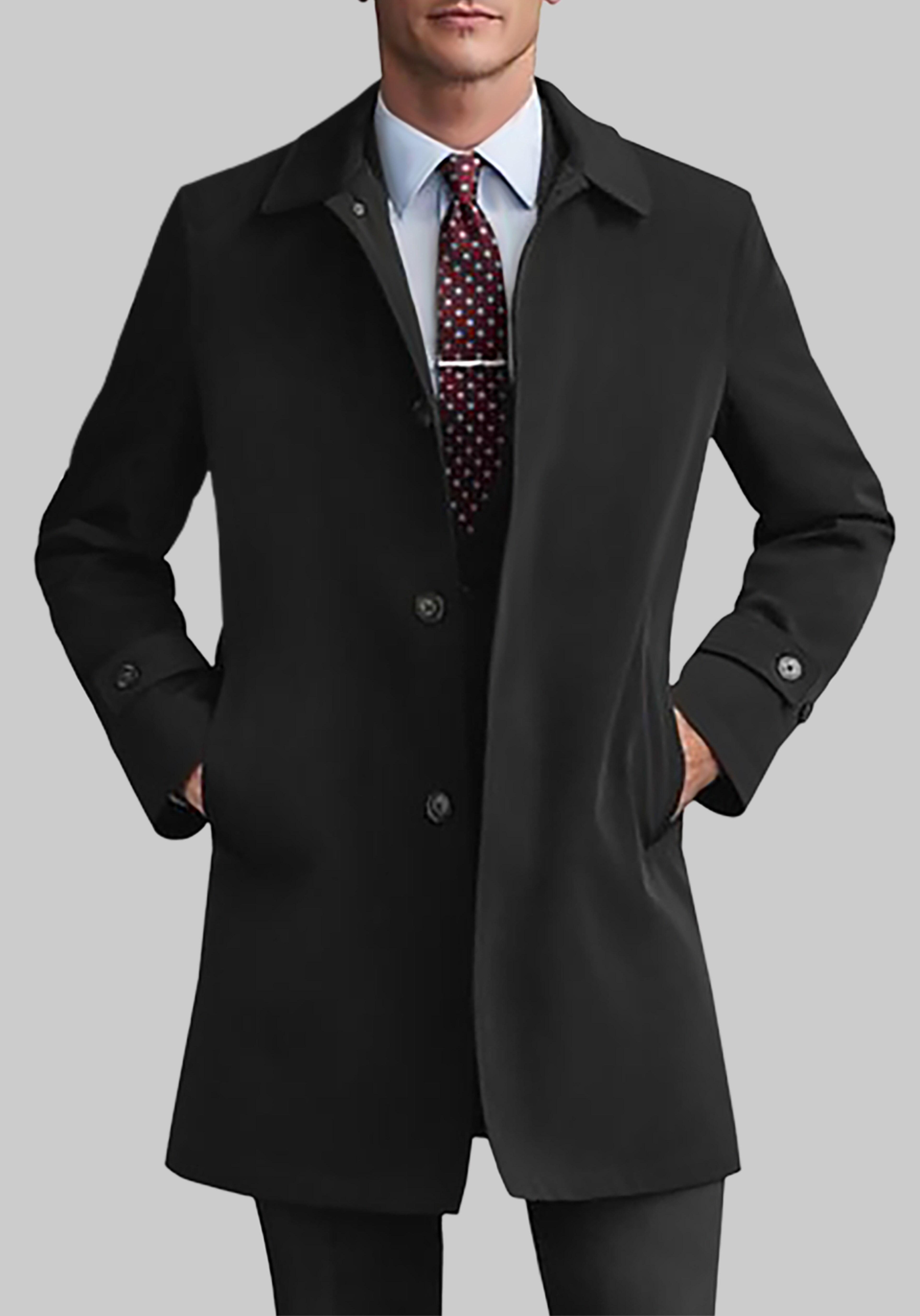 Hart Schaffner Marx Tailored Fit Stormproof Overcoat