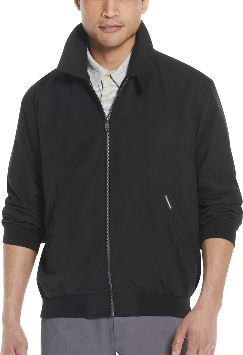 JoS. A. Bank Big & Tall Men's Weatherproof Tailored Fit Golf Jacket , Black, 2 X Big