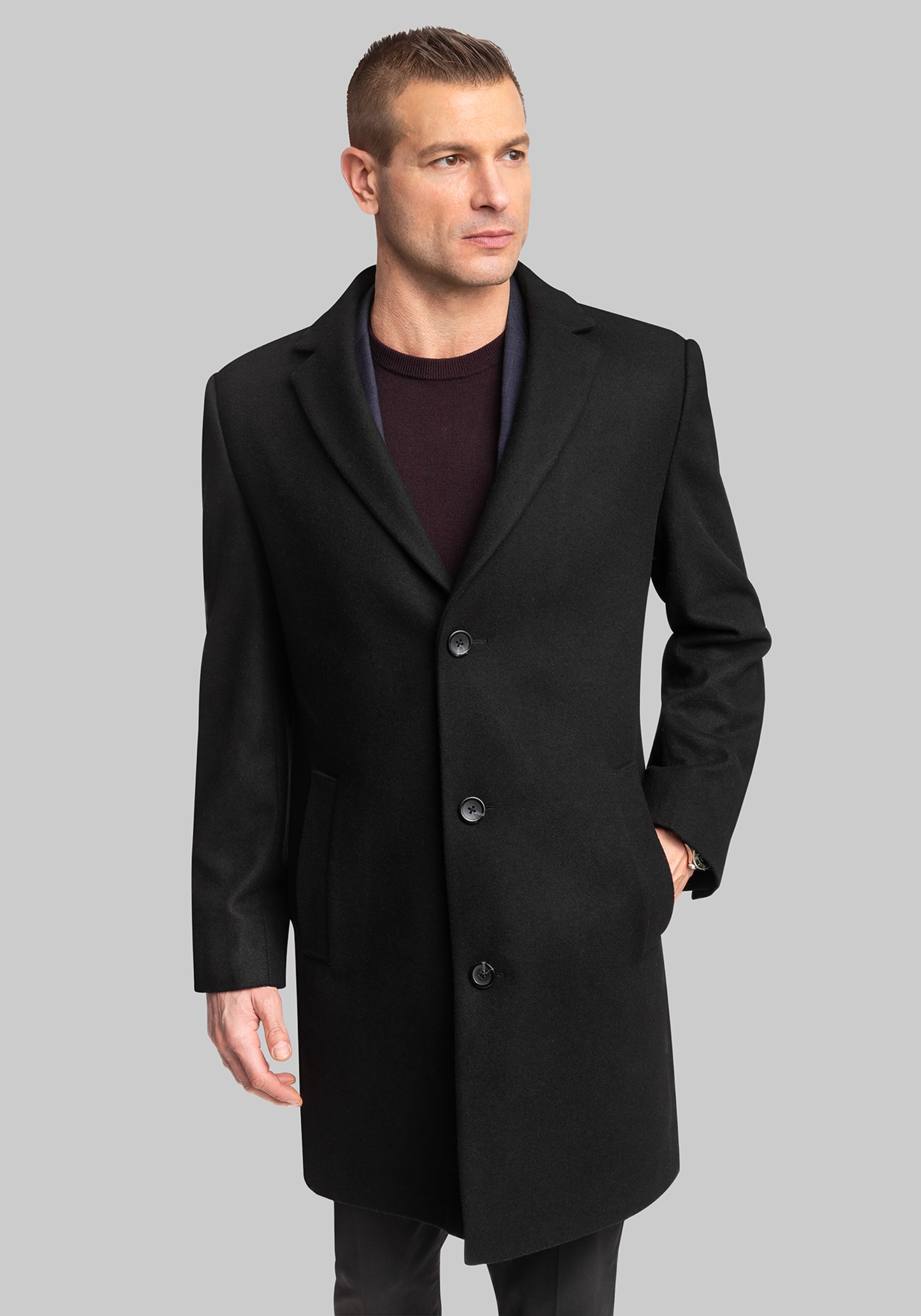 Hart Schaffner Marx Tailored Fit Topcoat