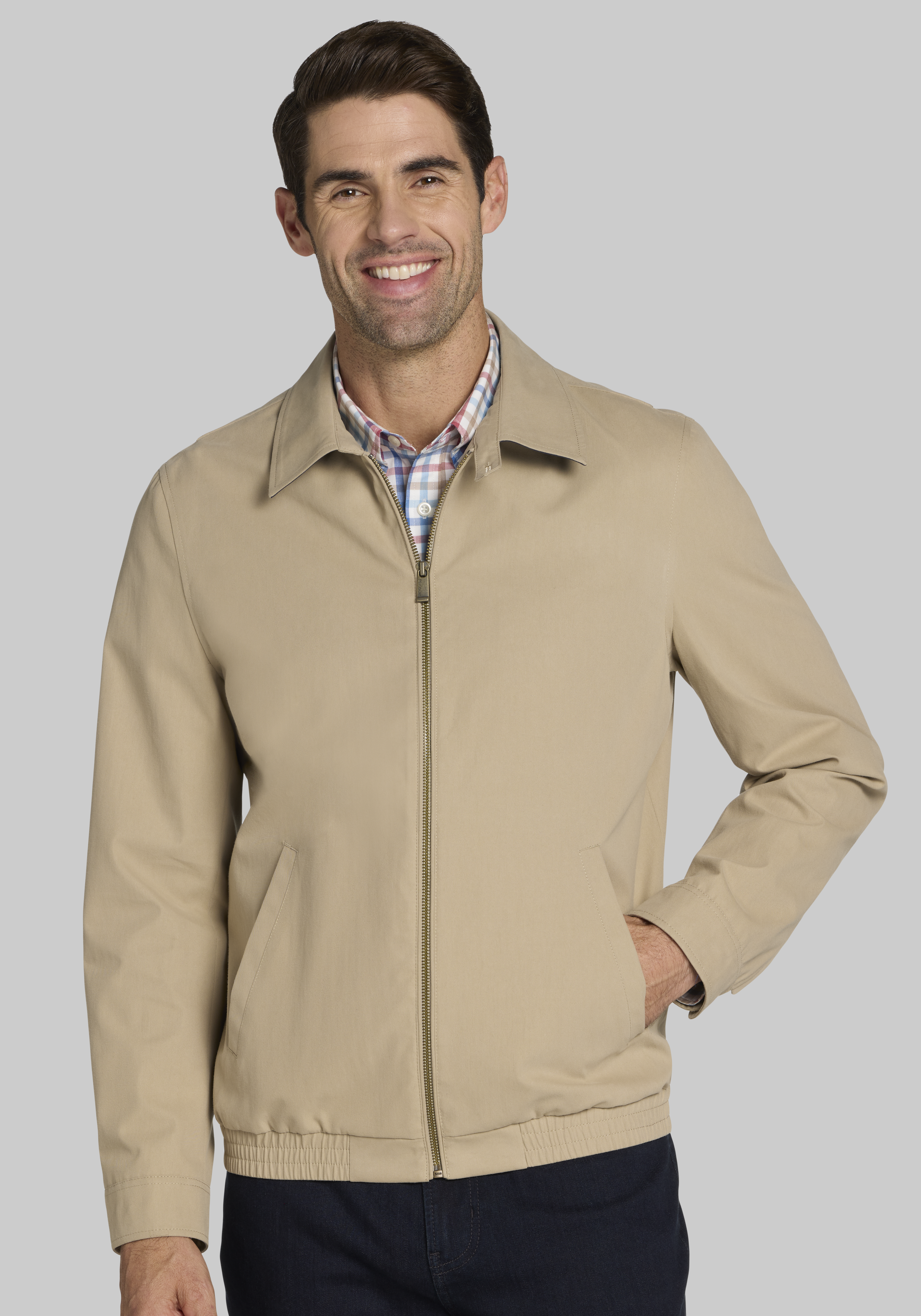 Men's Tan Big & Tall Jackets, Coats, & Vests