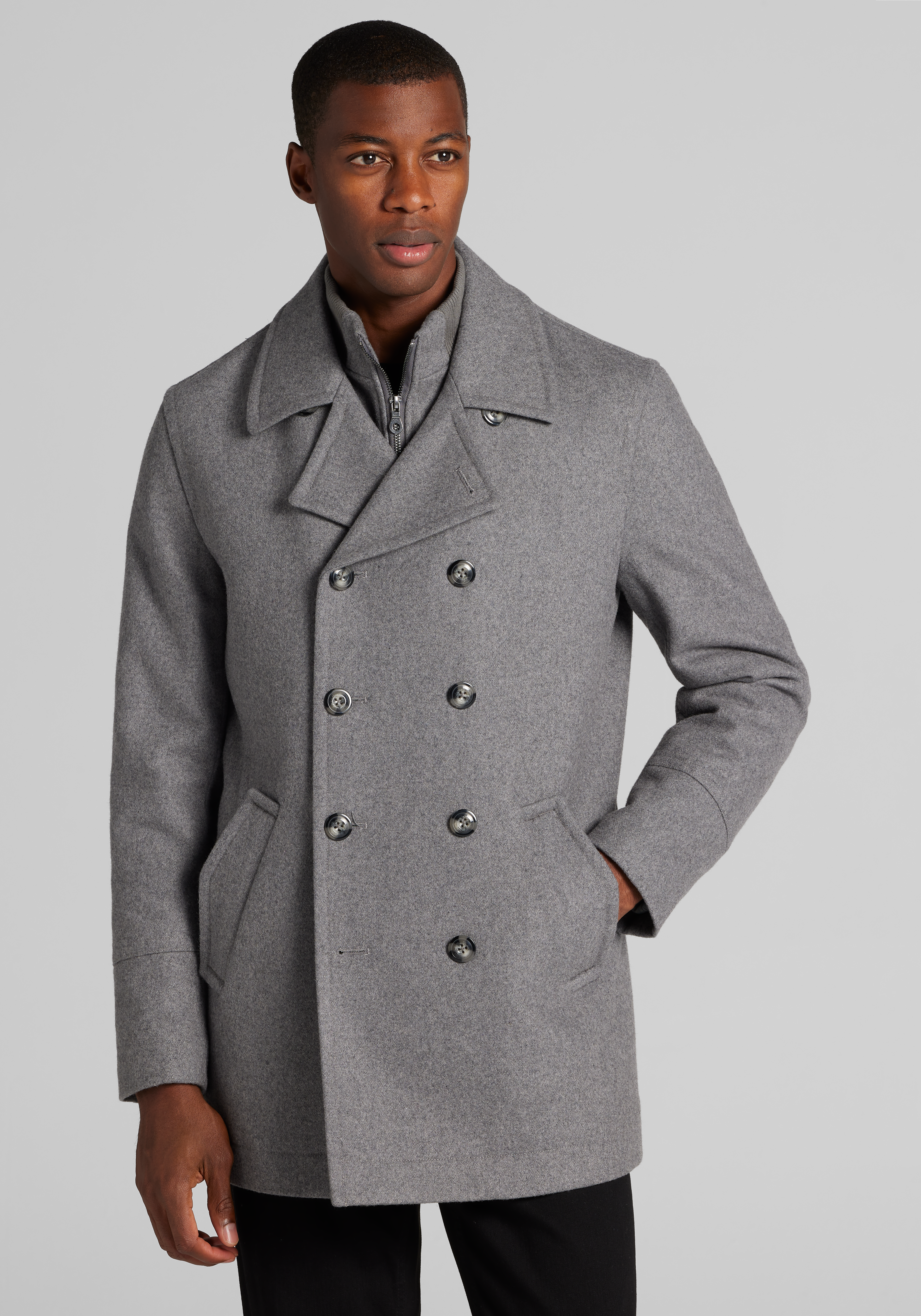 Men's Outerwear, Jos. A. Bank Tailored Fit Classic Peacoat - Jos A Bank