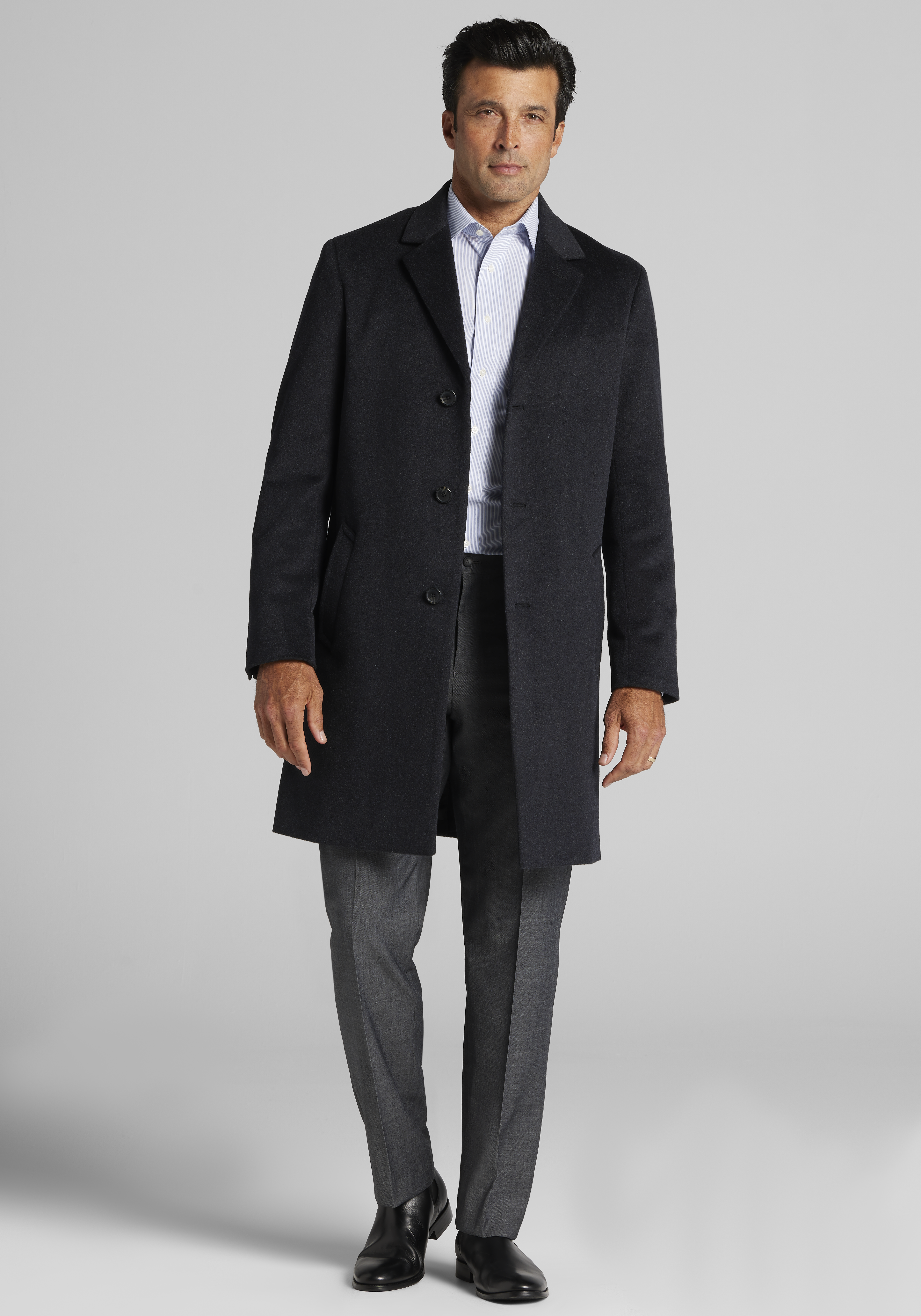 Men's Outerwear, Jos. A. Bank Traditional Fit Topcoat - Jos A Bank