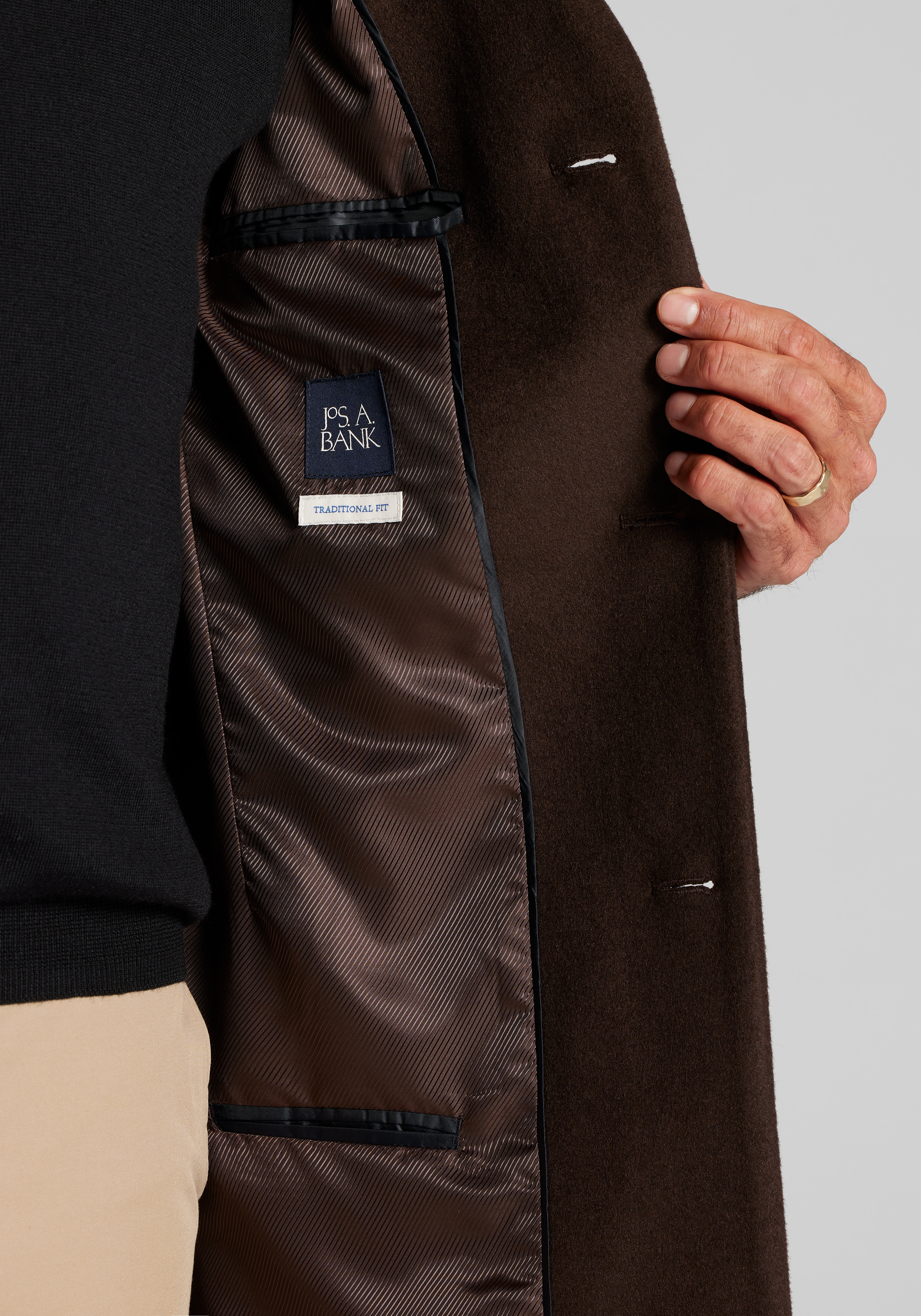 Jos. A. Bank Traditional Fit Topcoat CLEARANCE