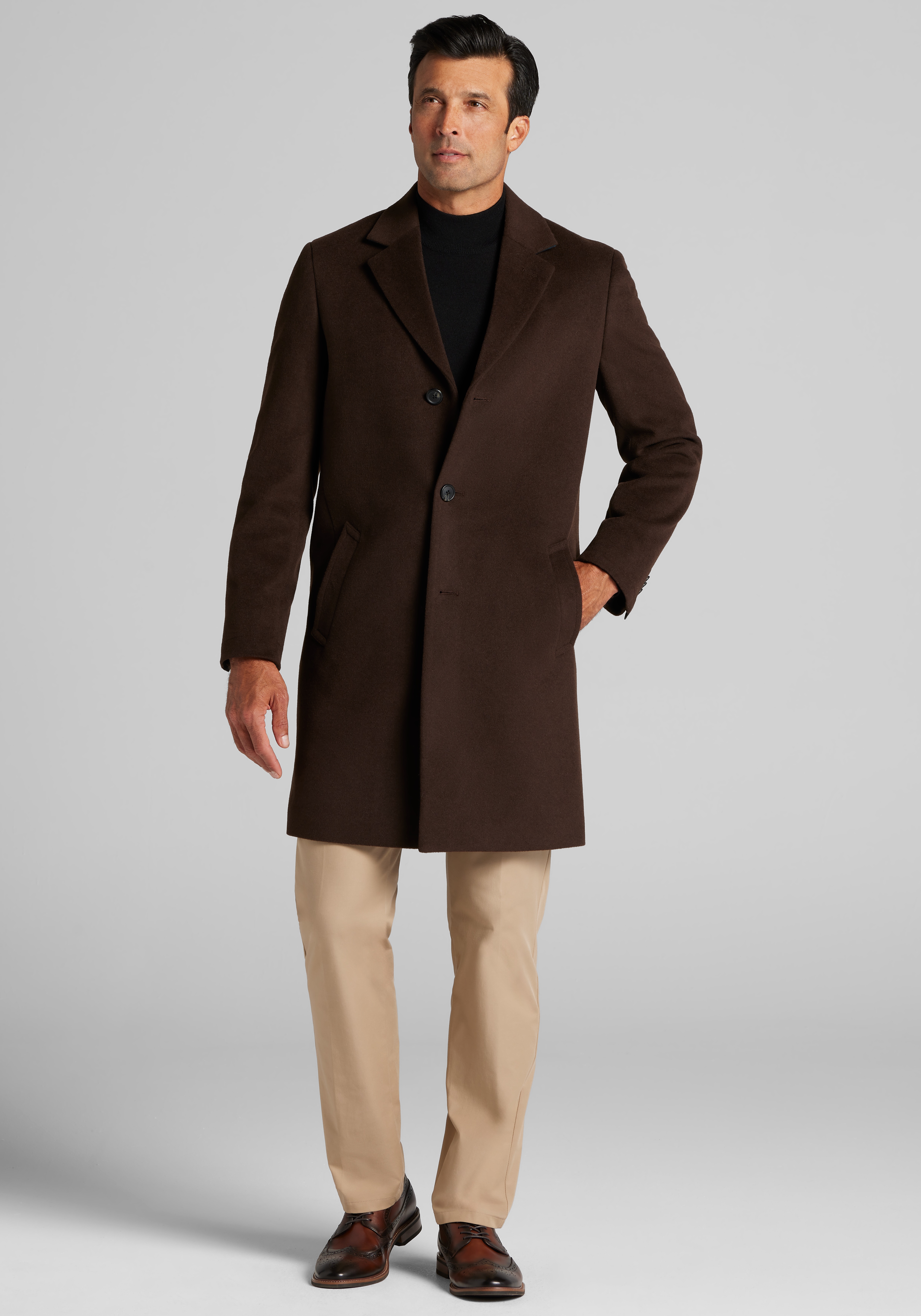 Men's Outerwear, Jos. A. Bank Traditional Fit Topcoat - Big & Tall - Jos A Bank