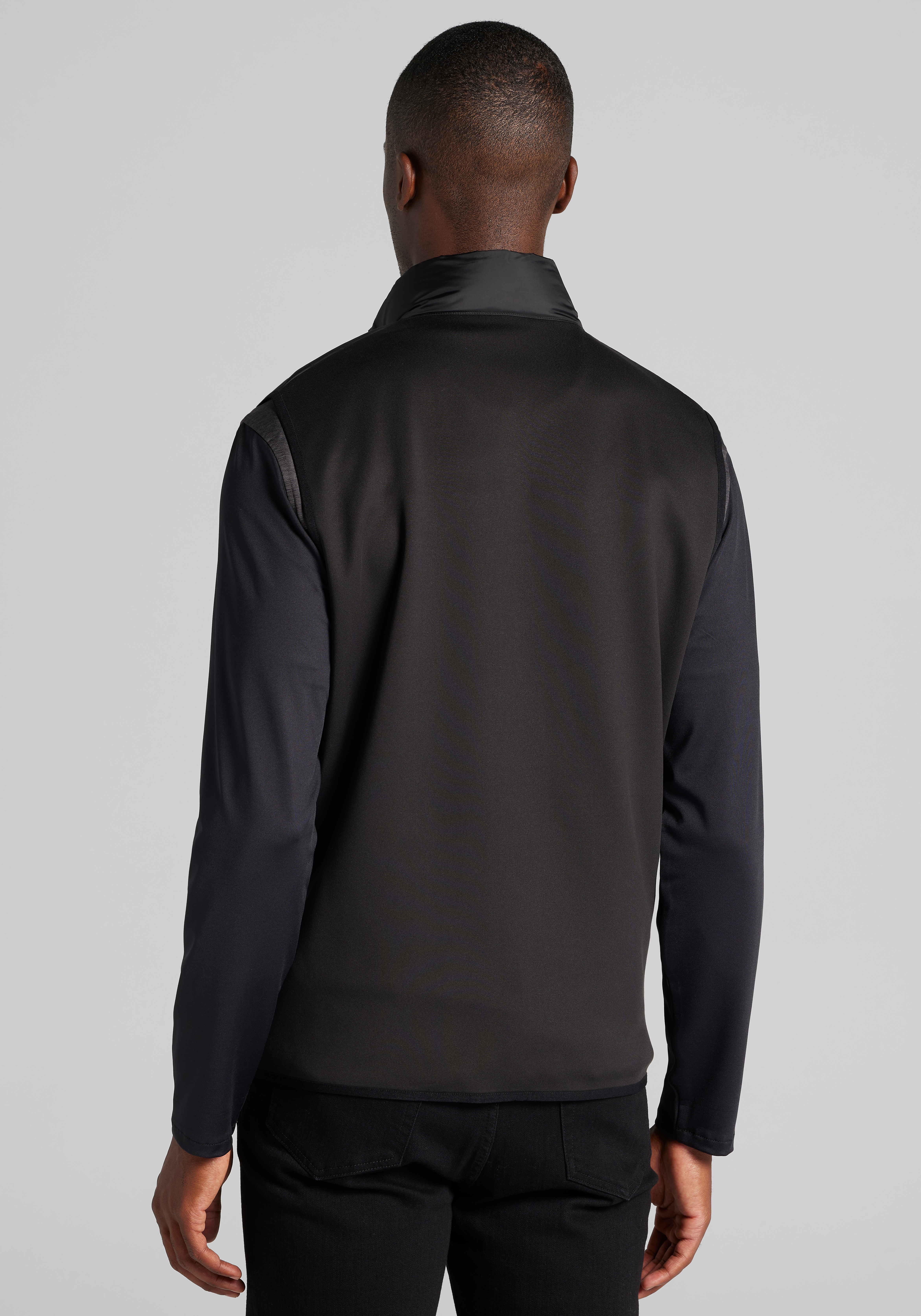 Traveler® Collection Tailored Fit Mixed Media Vest CLEARANCE