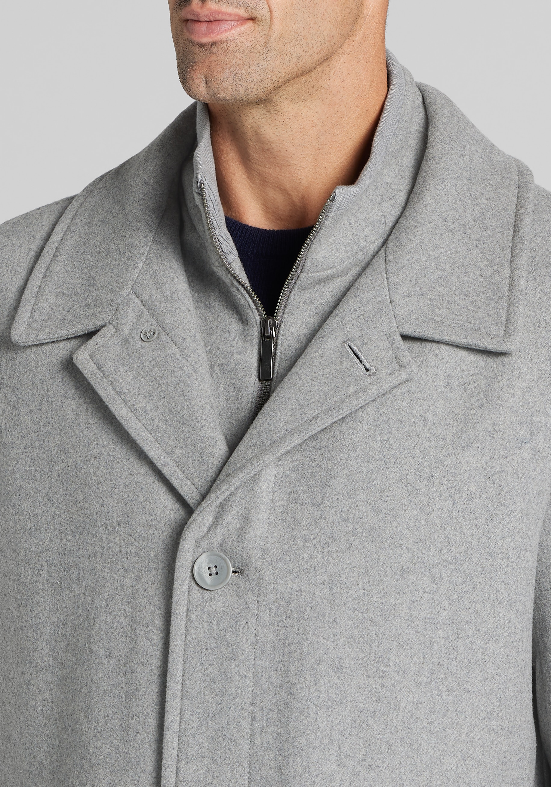 Jos. A. Bank Tailored Fit Bib Front Car Coat