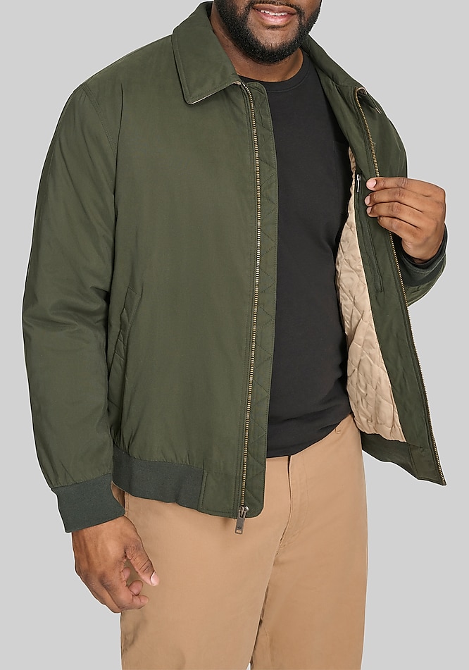 Dockers Tailored Fit Micro Twill Golf Bomber Jacket - Big & Tall - All  Outerwear | Jos A Bank
