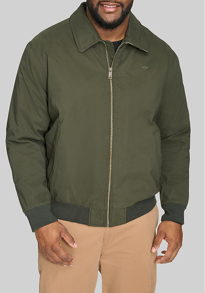 Dockers Tailored Fit Micro Twill Golf Bomber Jacket - Big & Tall
