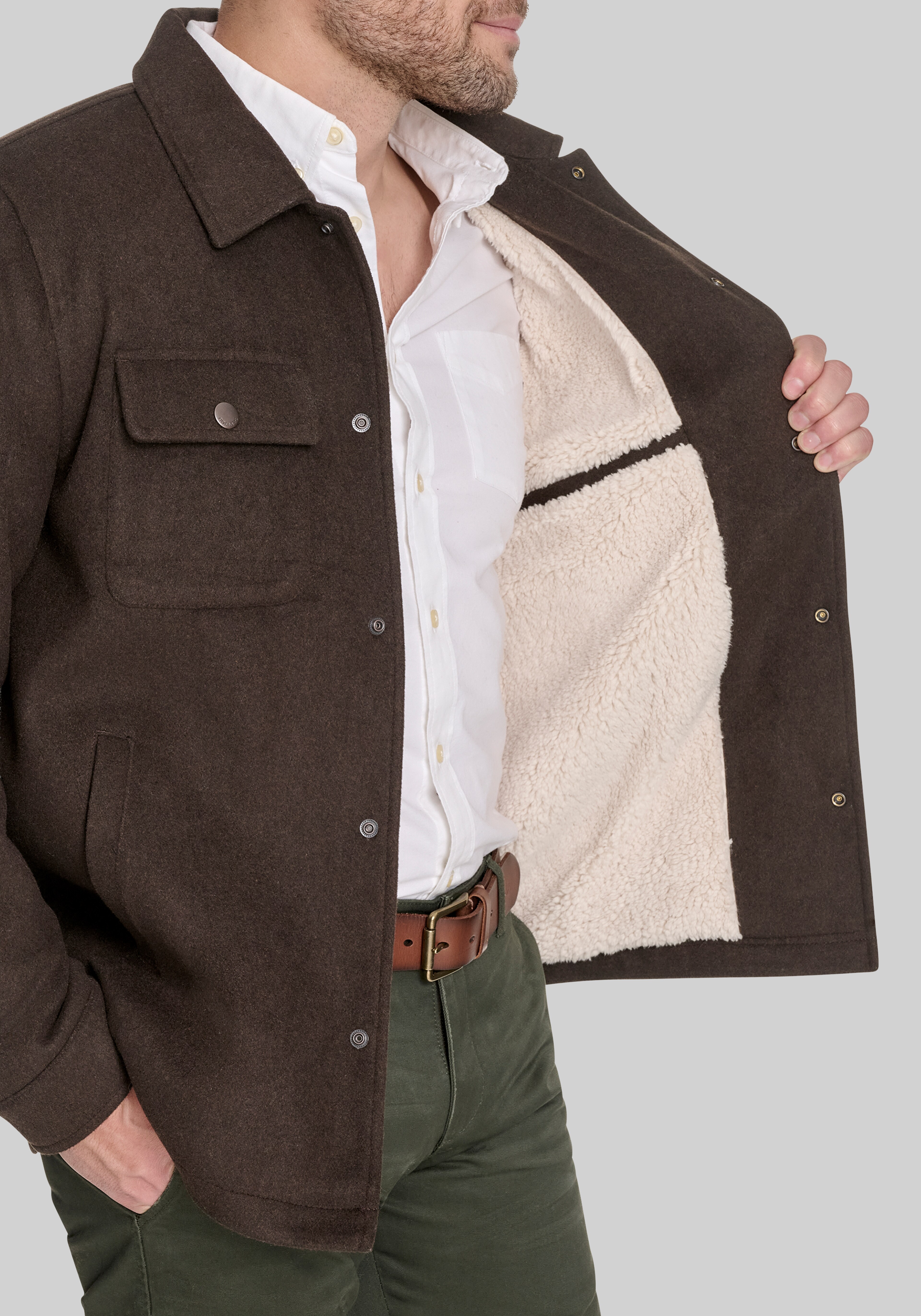 Dockers Tailored Fit Sherpa Lined Shacket