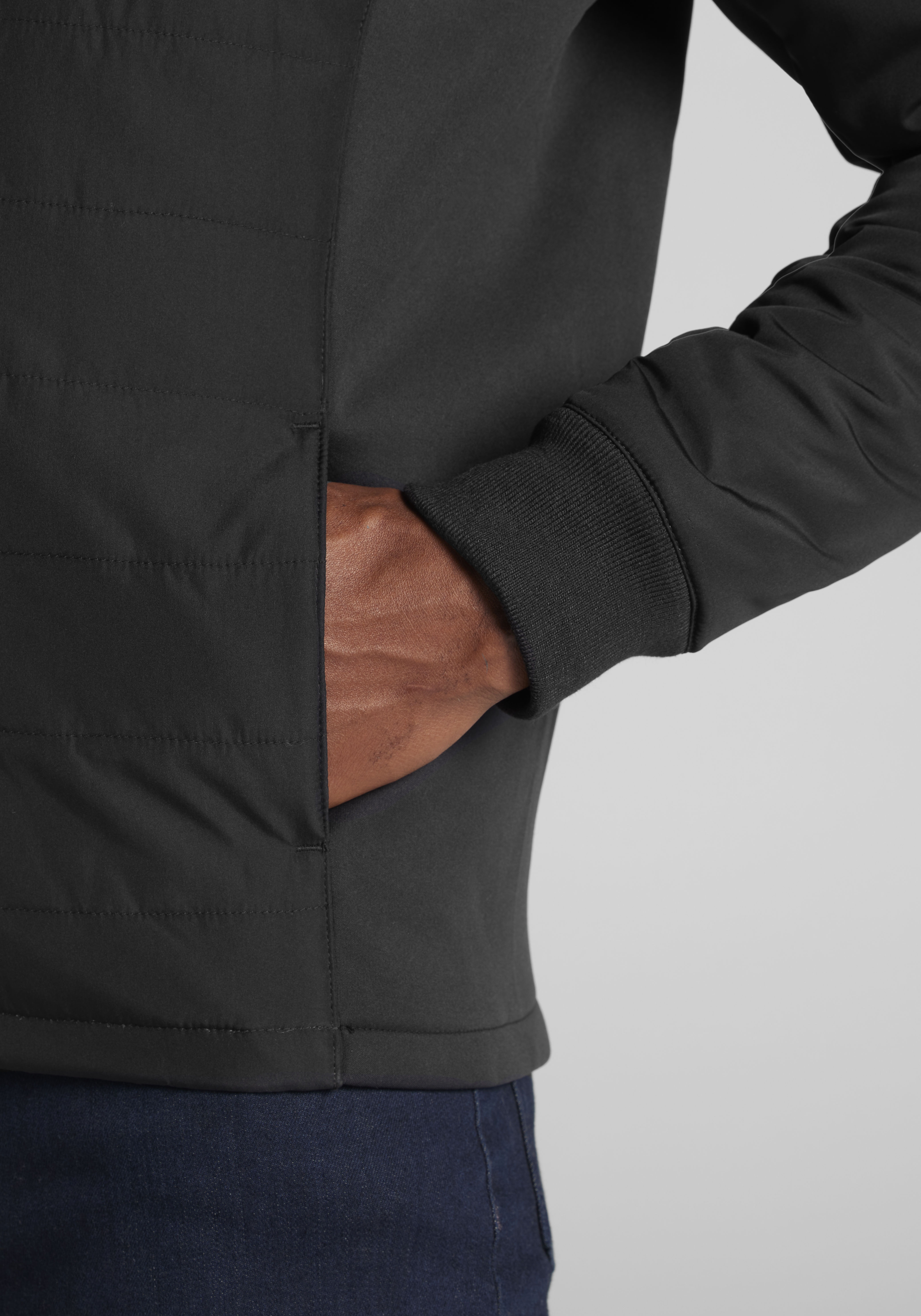 Traveler® Collection Tailored Fit Mixed Media Soft Shell Jacket - Big & Tall CLEARANCE