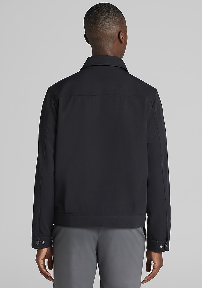 Jos. A. Bank Tailored Fit Canvas Zip Bomber Jacket - Big & Tall