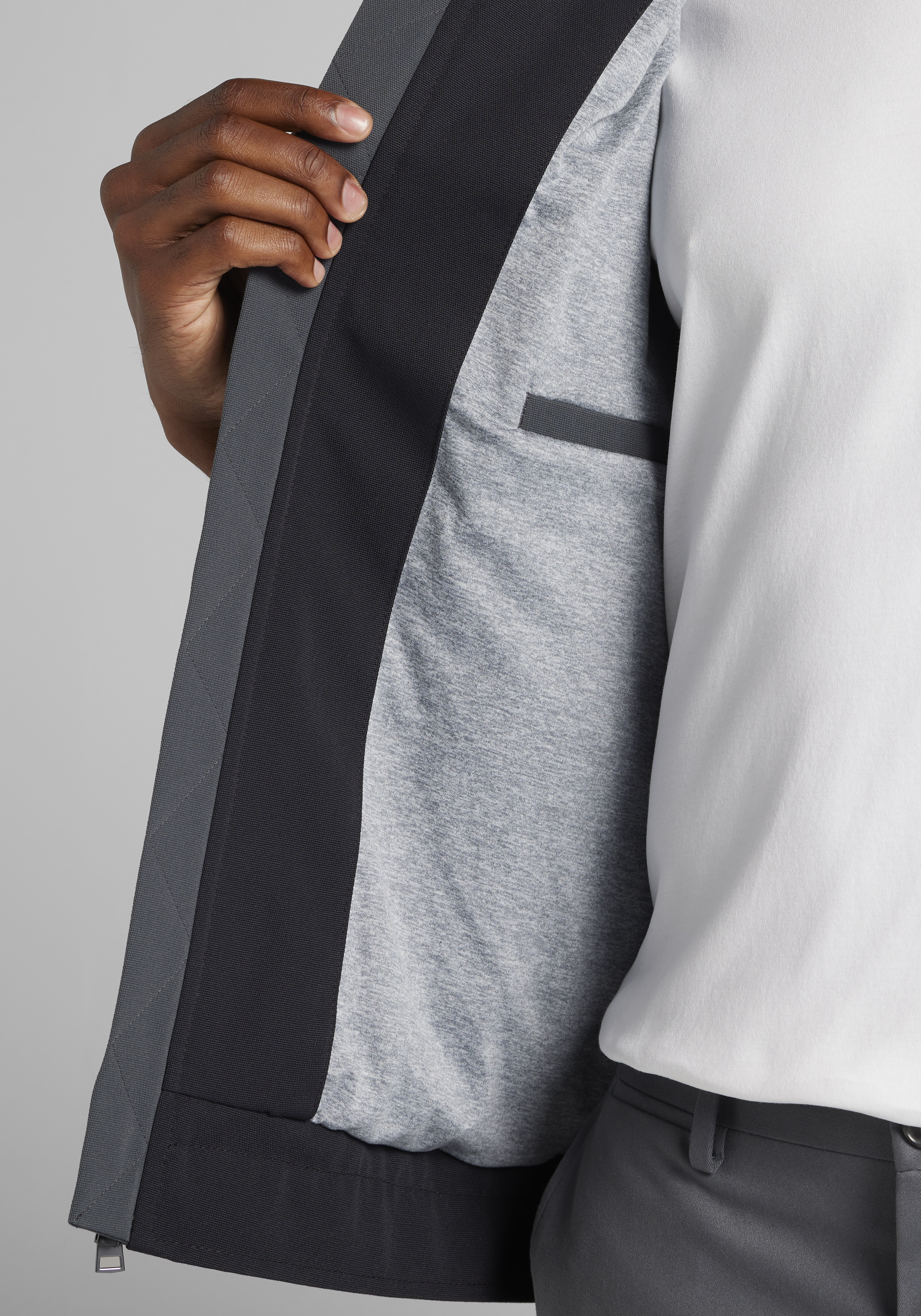 Jos. A. Bank Tailored Fit Canvas Zip Bomber Jacket - Big & Tall CLEARANCE