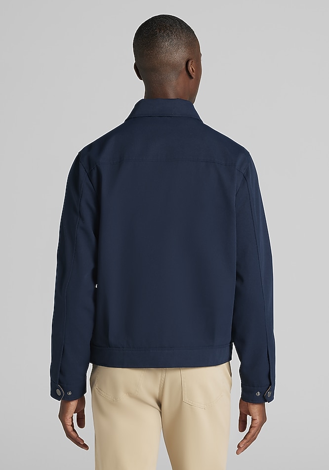 Jos. A. Bank Tailored Fit Canvas Zip Bomber Jacket CLEARANCE - All