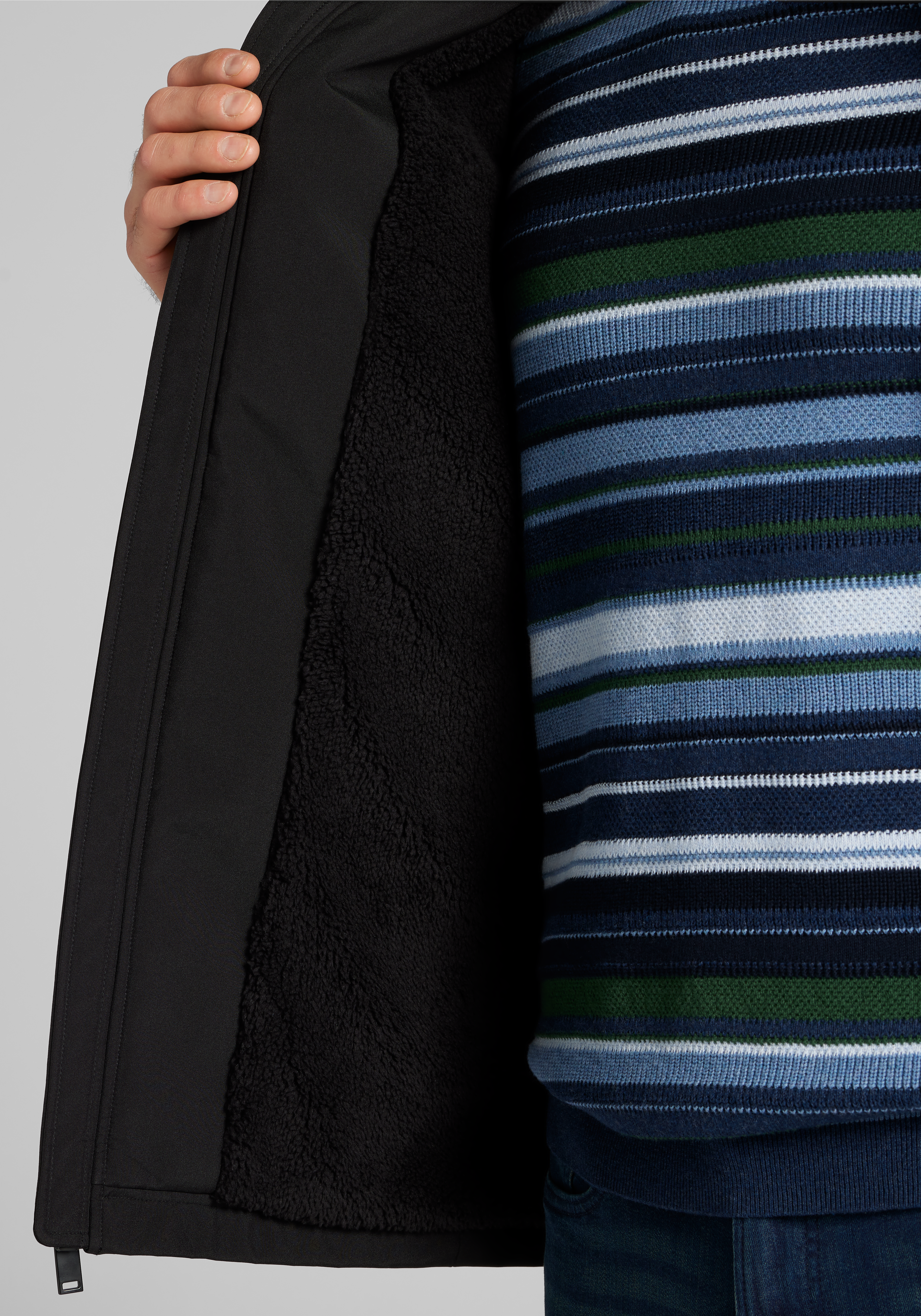 Traveler® Collection Tailored Fit Soft Shell Hooded Jacket - Big & Tall CLEARANCE