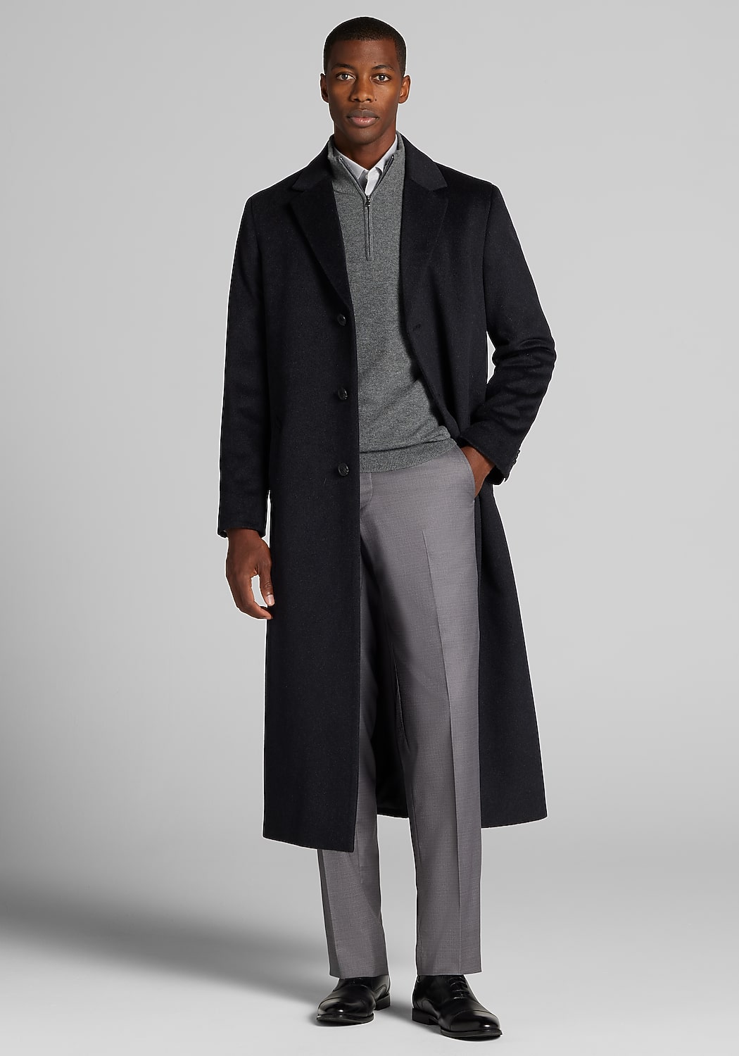 Jos. A. Bank Traditional Fit Long Topcoat