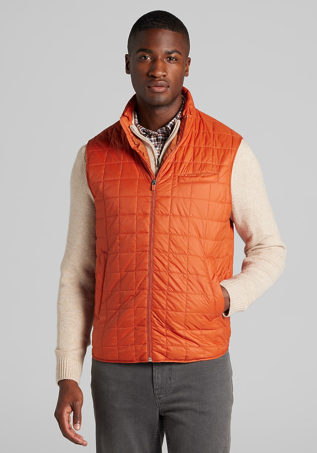 Jos. A. Bank Tailored Fit Box Quilted Vest
