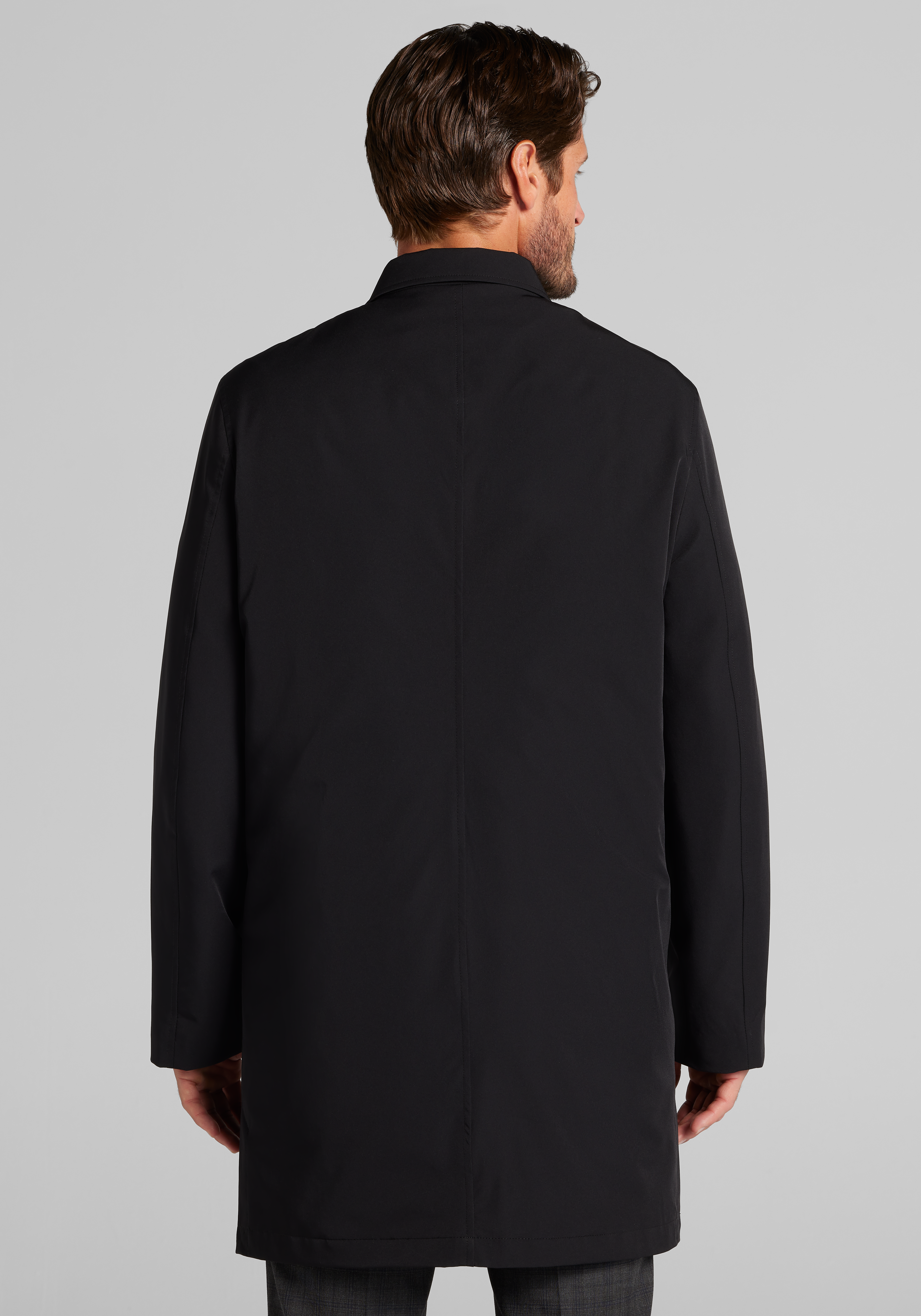 Traveler® Collection Tailored Fit Stretch Raincoat with Liner