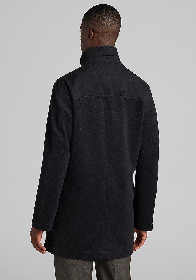 Jos. A. Bank Tailored Fit Melton Car Coat CLEARANCE - Wool Coats