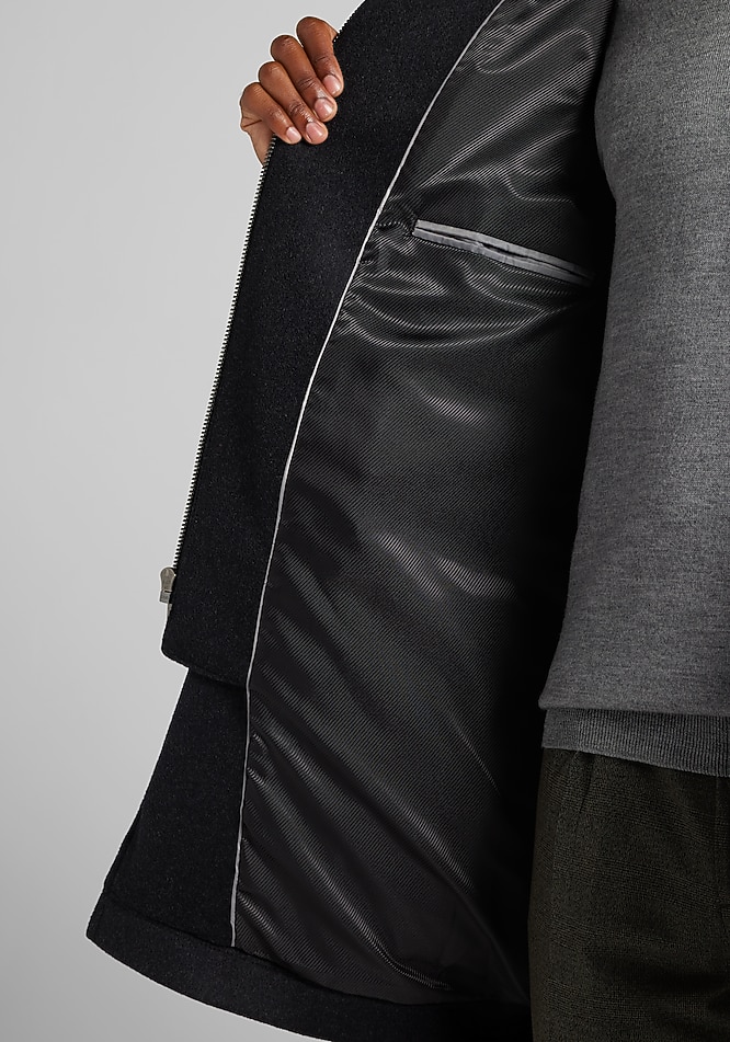 Jos. A. Bank Tailored Fit Melton Car Coat CLEARANCE - All