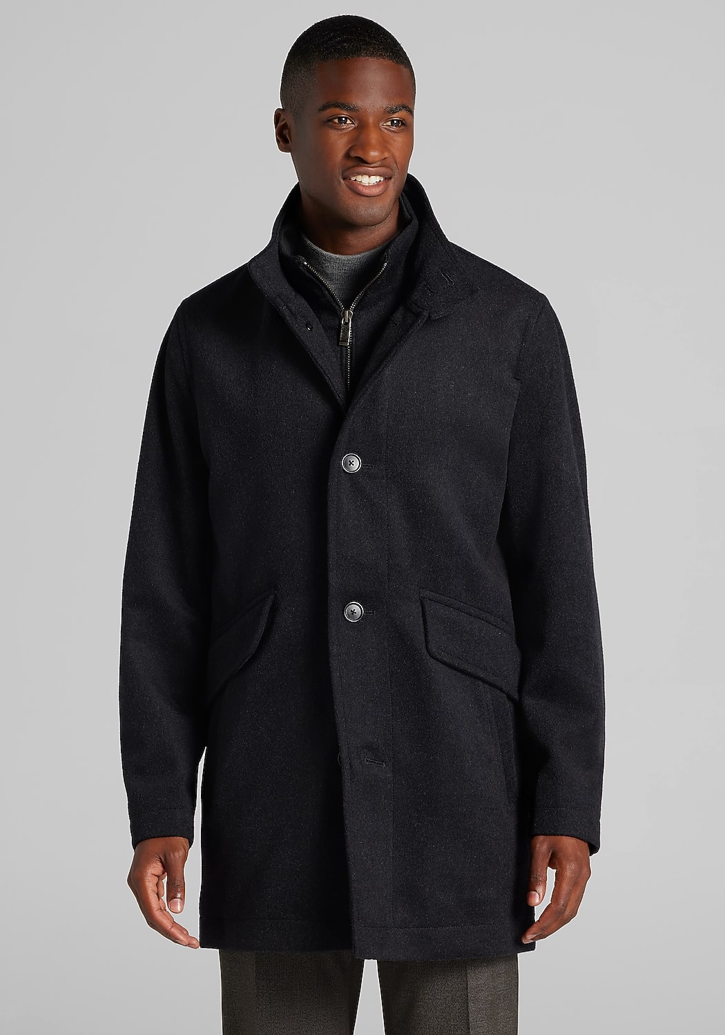 Jos. A. Bank Tailored Fit Melton Car Coat CLEARANCE