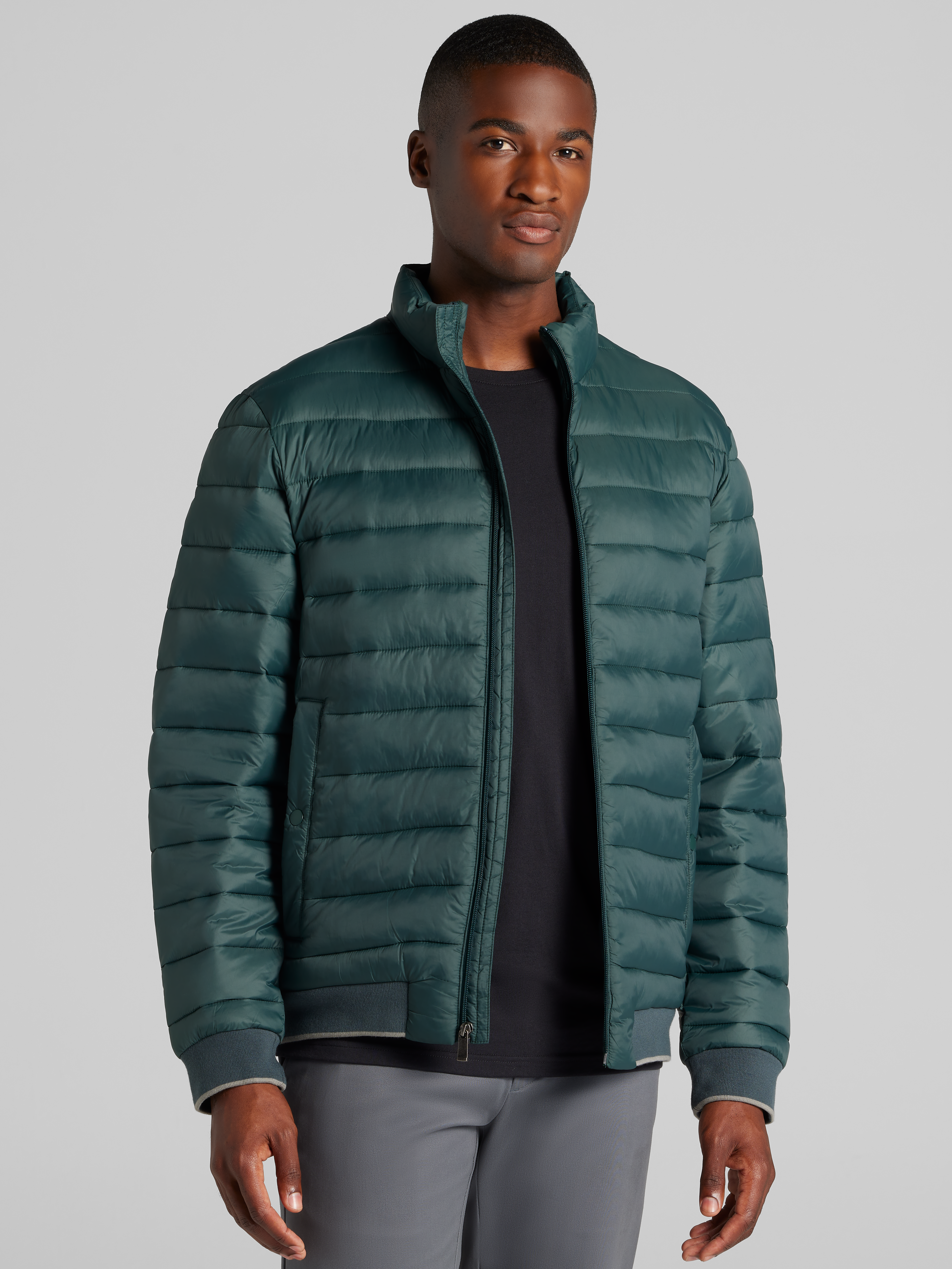 Men's CLEARANCE, Traveler&reg; Collection Tailored Fit Puffer Jacket CLEARANCE - Jos A Bank