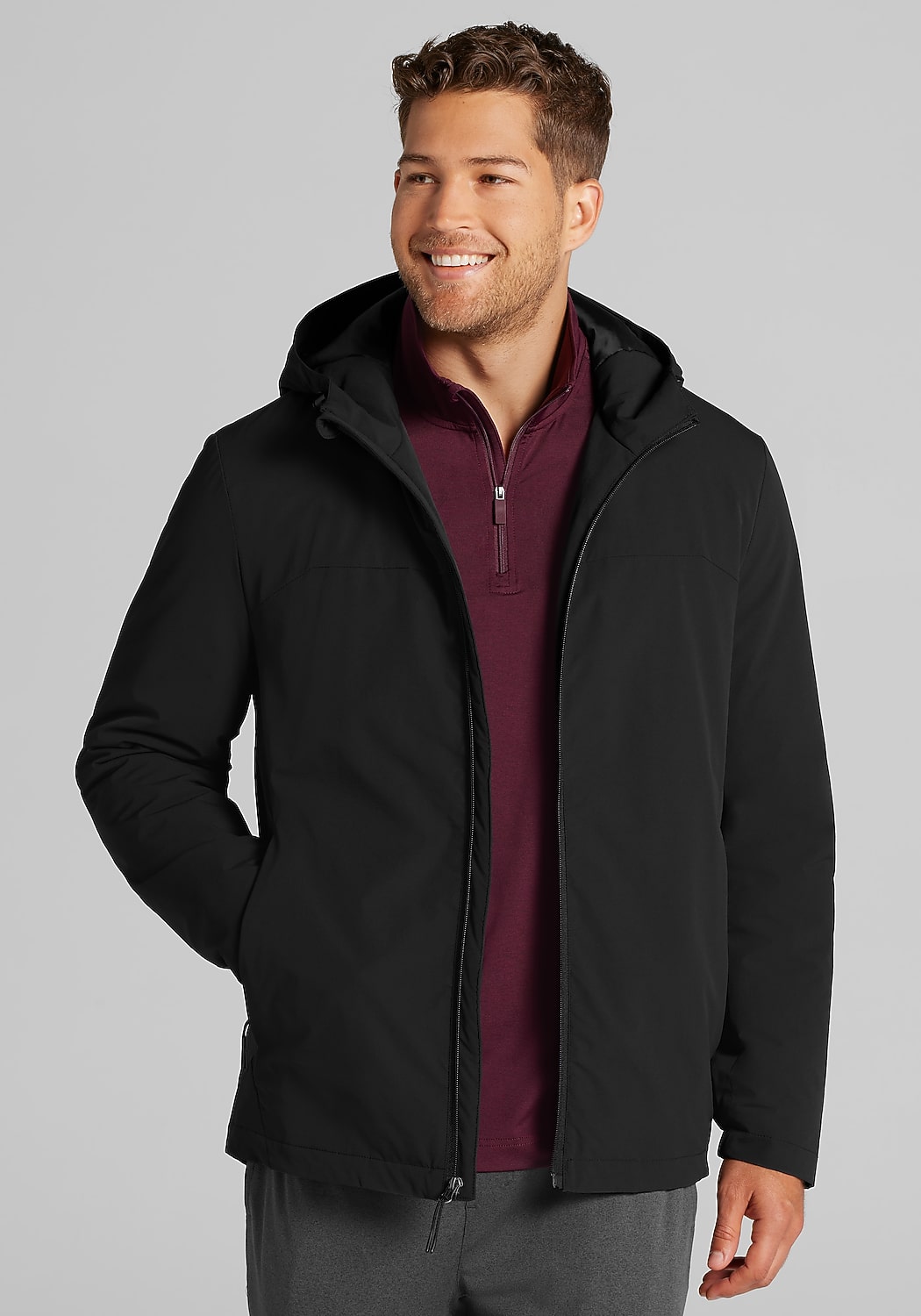 Traveler Collection Tailored Fit Hooded Performance Jacket - Big & Tall