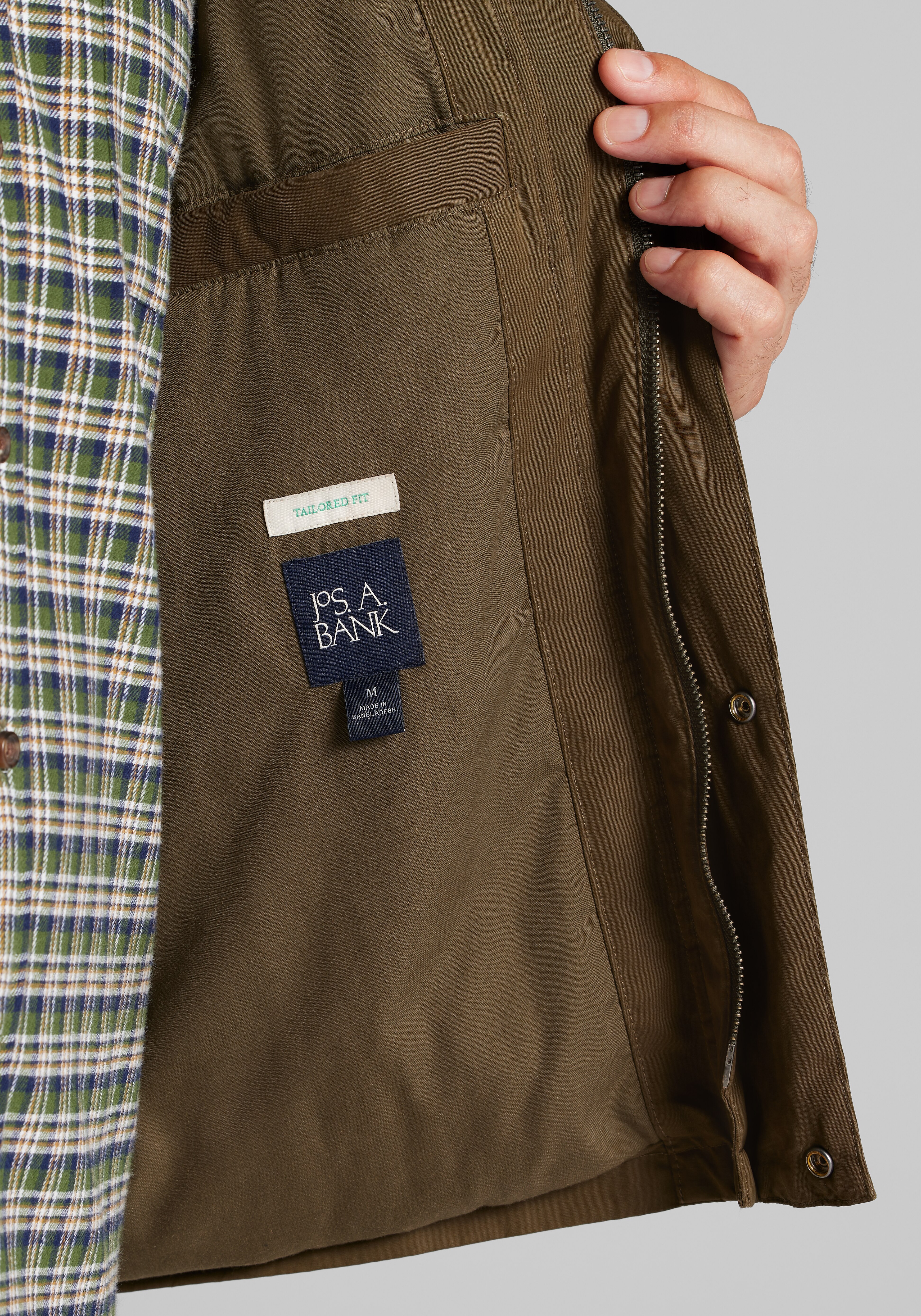 Jos. A. Bank Tailored Fit Short Barn Jacket - Big & Tall CLEARANCE