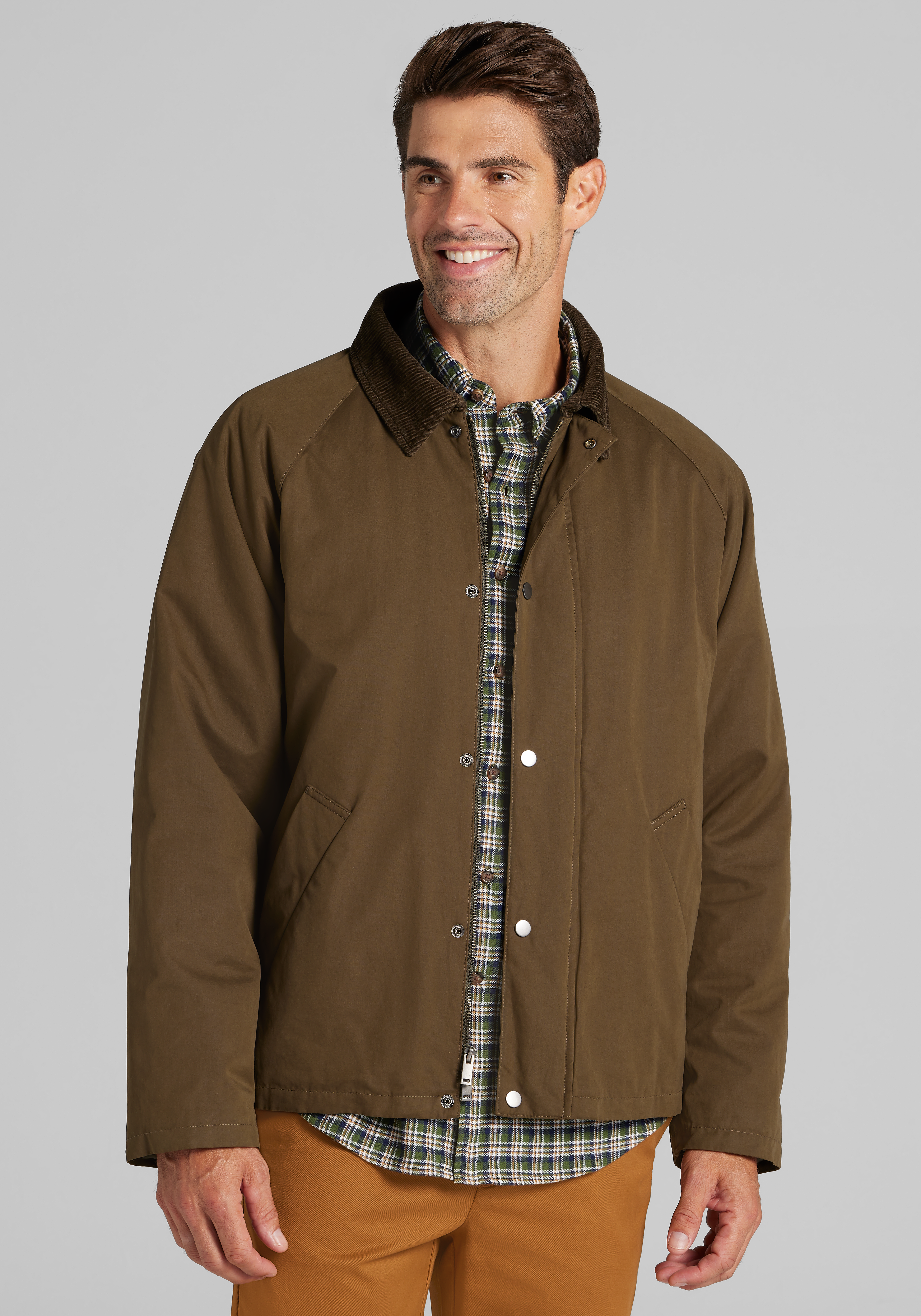 Men's FLYOUT_CATEGORY, Jos. A. Bank Tailored Fit Short Barn Jacket - Big & Tall - Jos A Bank