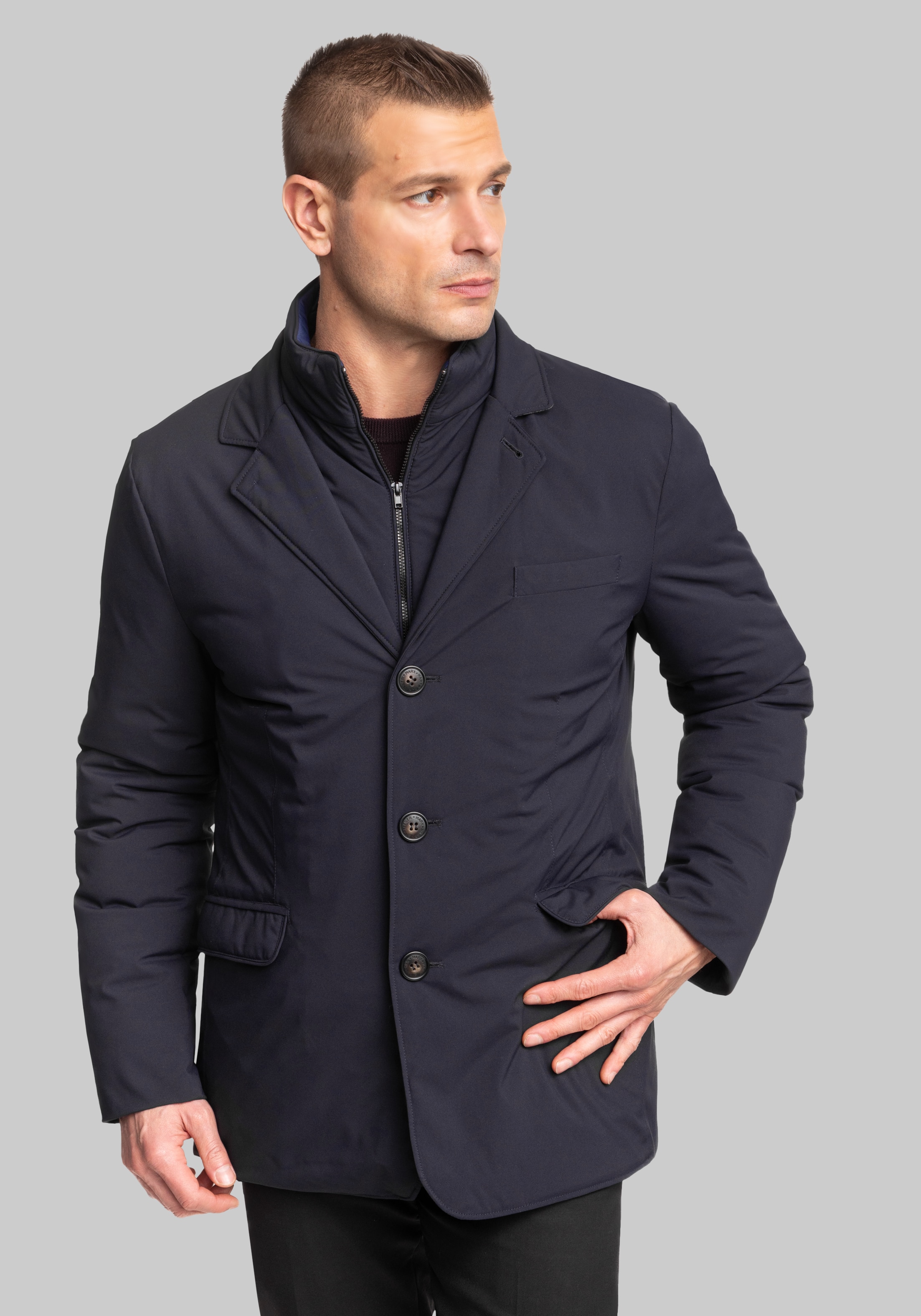 Men's Outerwear, Hart Schaffner Marx Summit Insulated Jacket - Jos A Bank