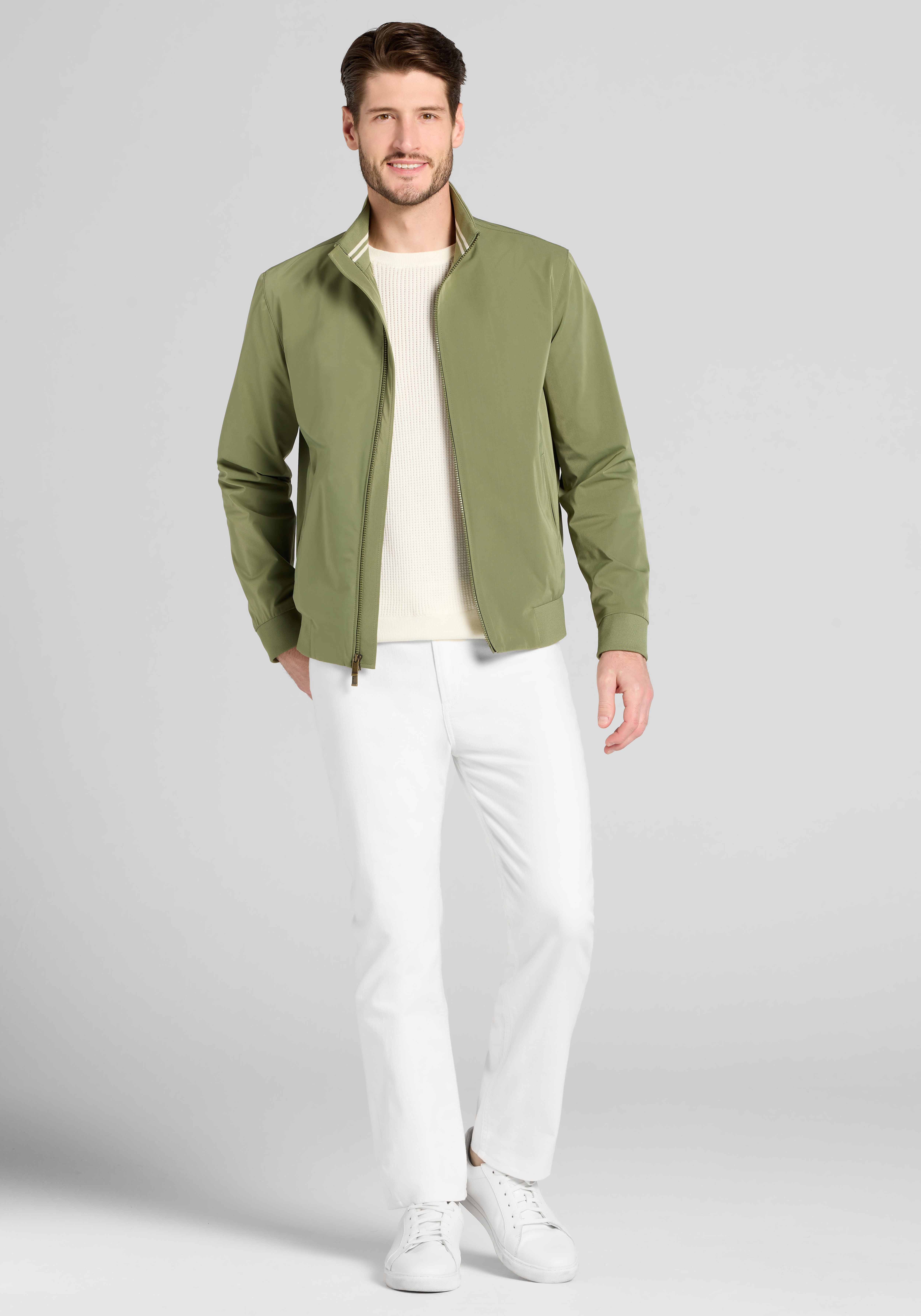 Jos. A. Bank Tailored Fit Baseball Bomber Jacket - Big & Tall CLEARANCE