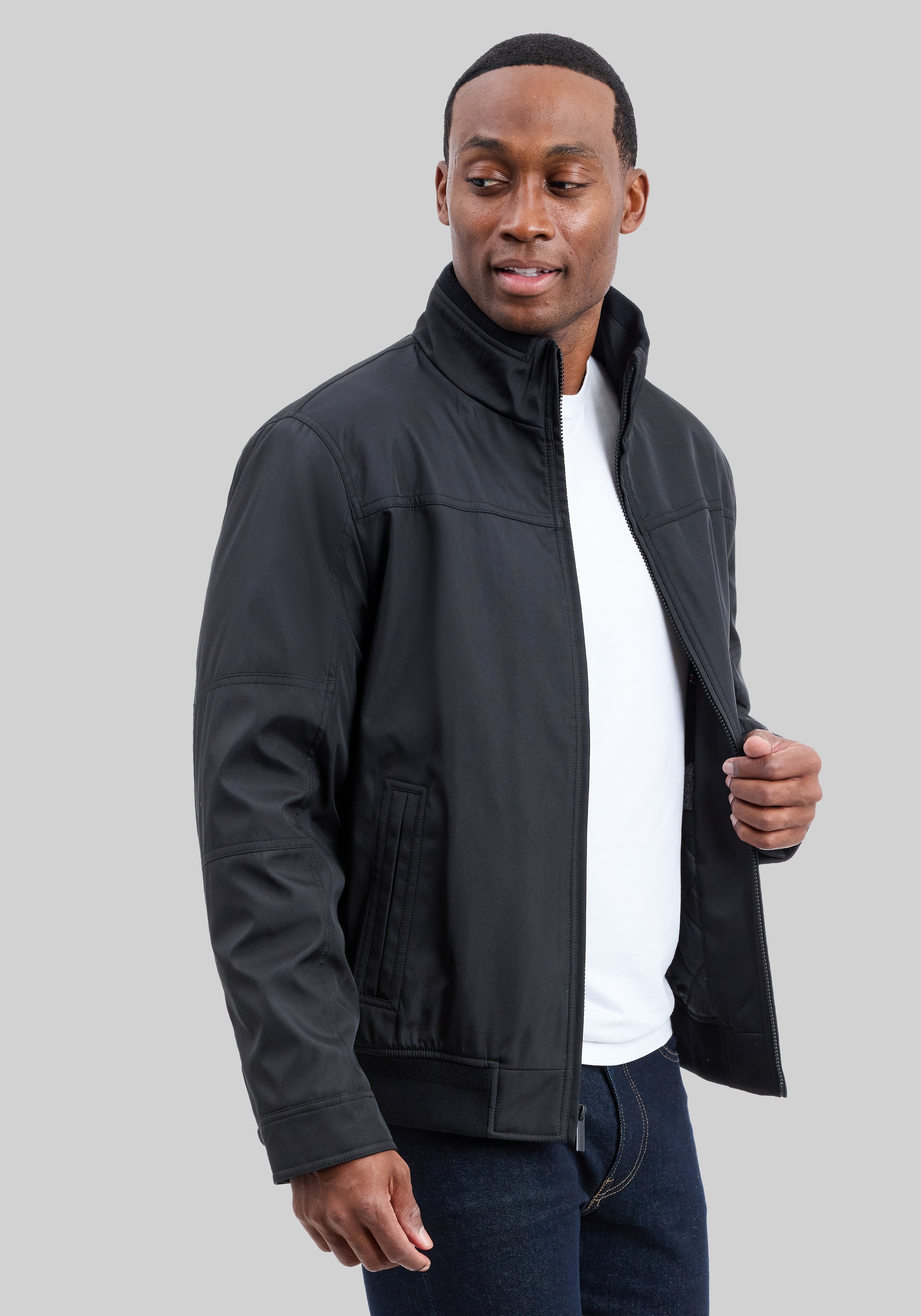 London Fog Tailored Fit Sherpa Lined Hipster Jacket