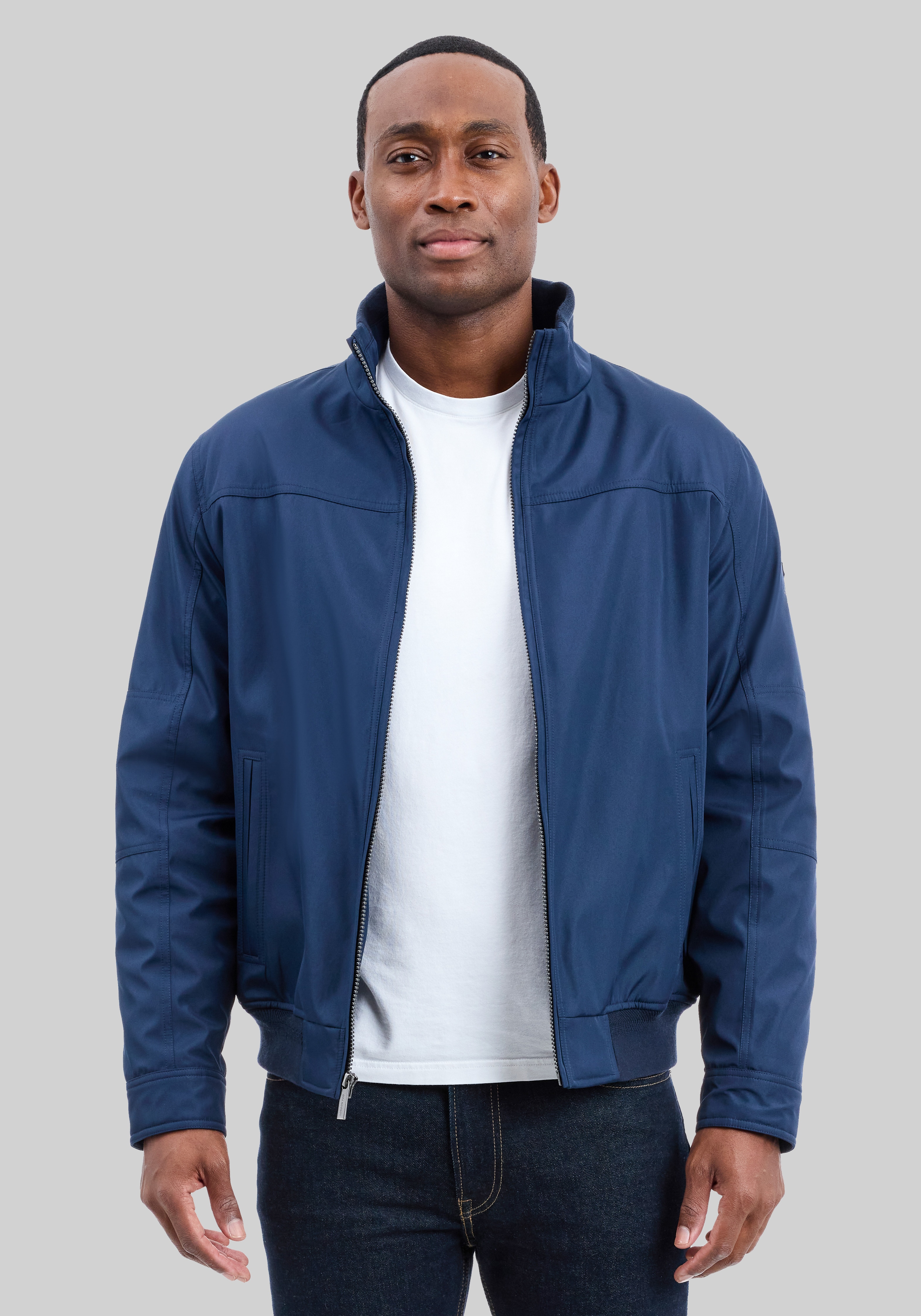 Men's Outerwear, London Fog Tailored Fit Sherpa Lined Hipster Jacket - Jos A Bank