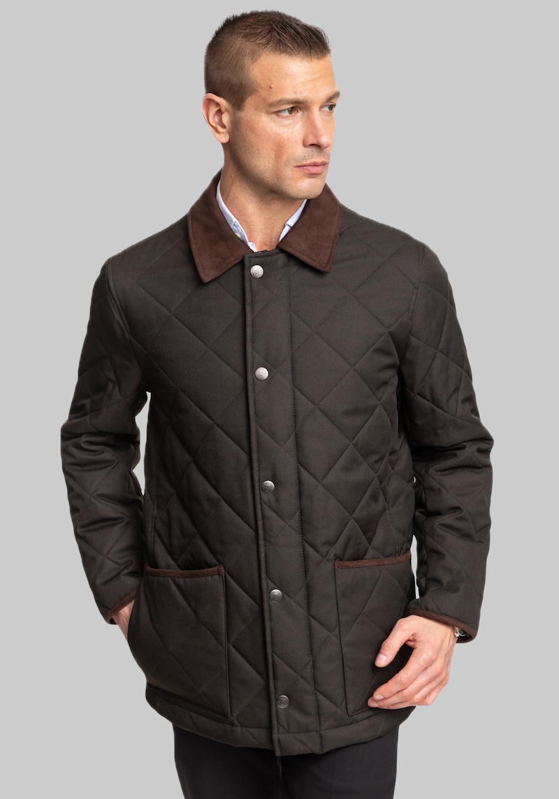 Men's Hart Schaffner Marx Erikson Insulated Jacket at Jos. A. Bank, Green/Olive, Size X Large Regular - Outerwear