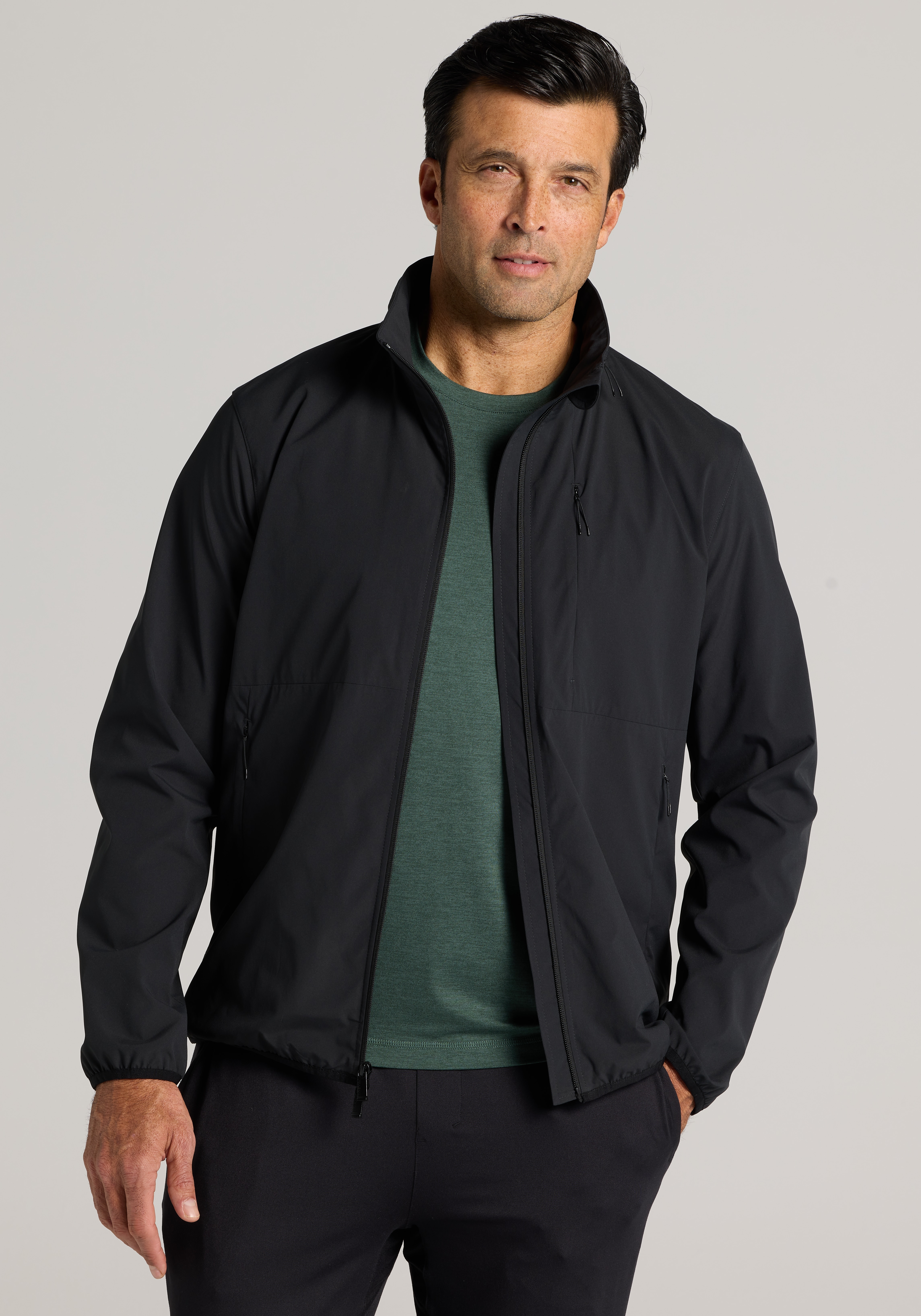 Men's FLYOUT_CATEGORY, Traveler® Performance Tailored Fit Tech Jacket - Big & Tall - Jos A Bank