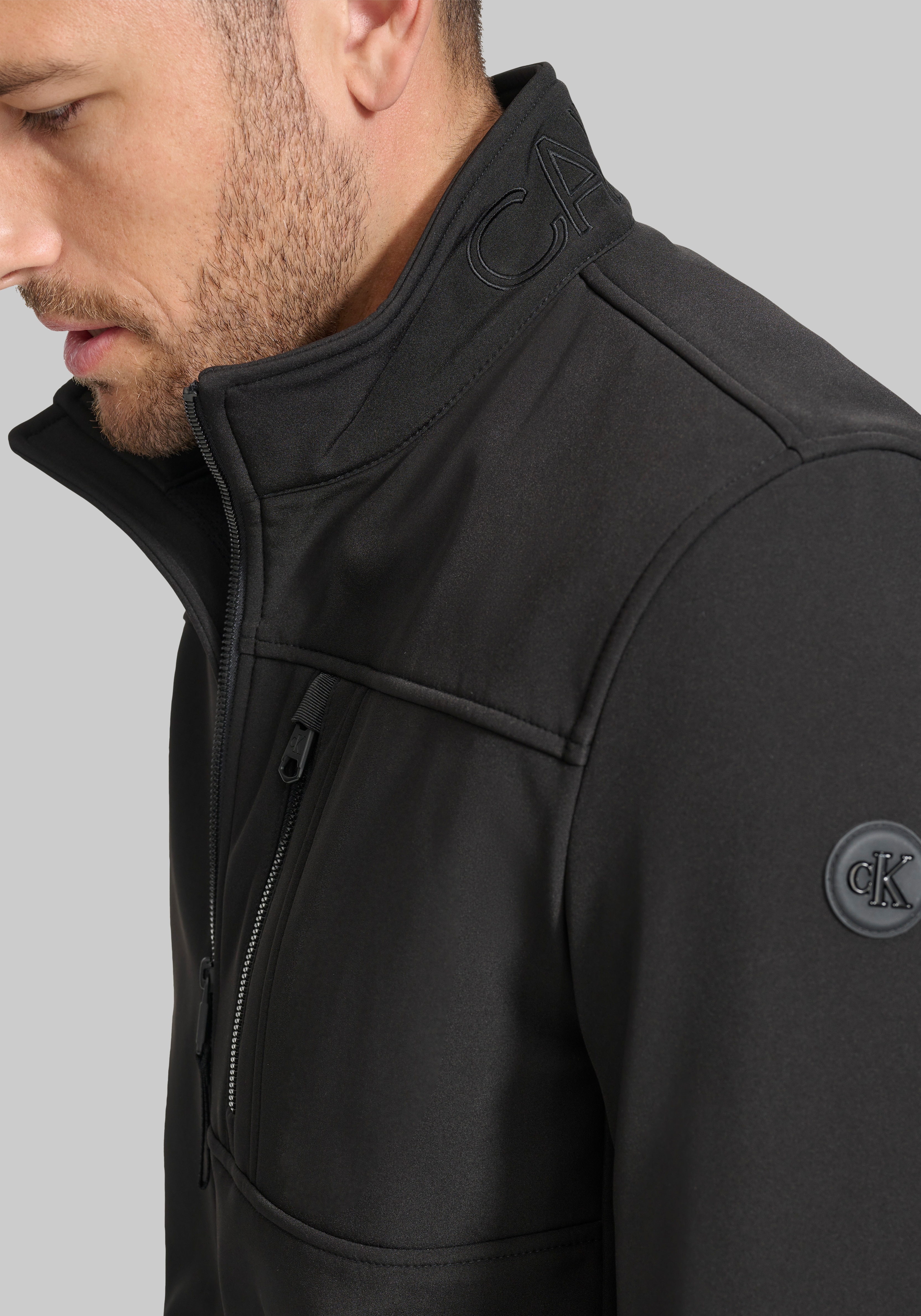Calvin Klein Tailored Fit Classic Soft Shell Jacket