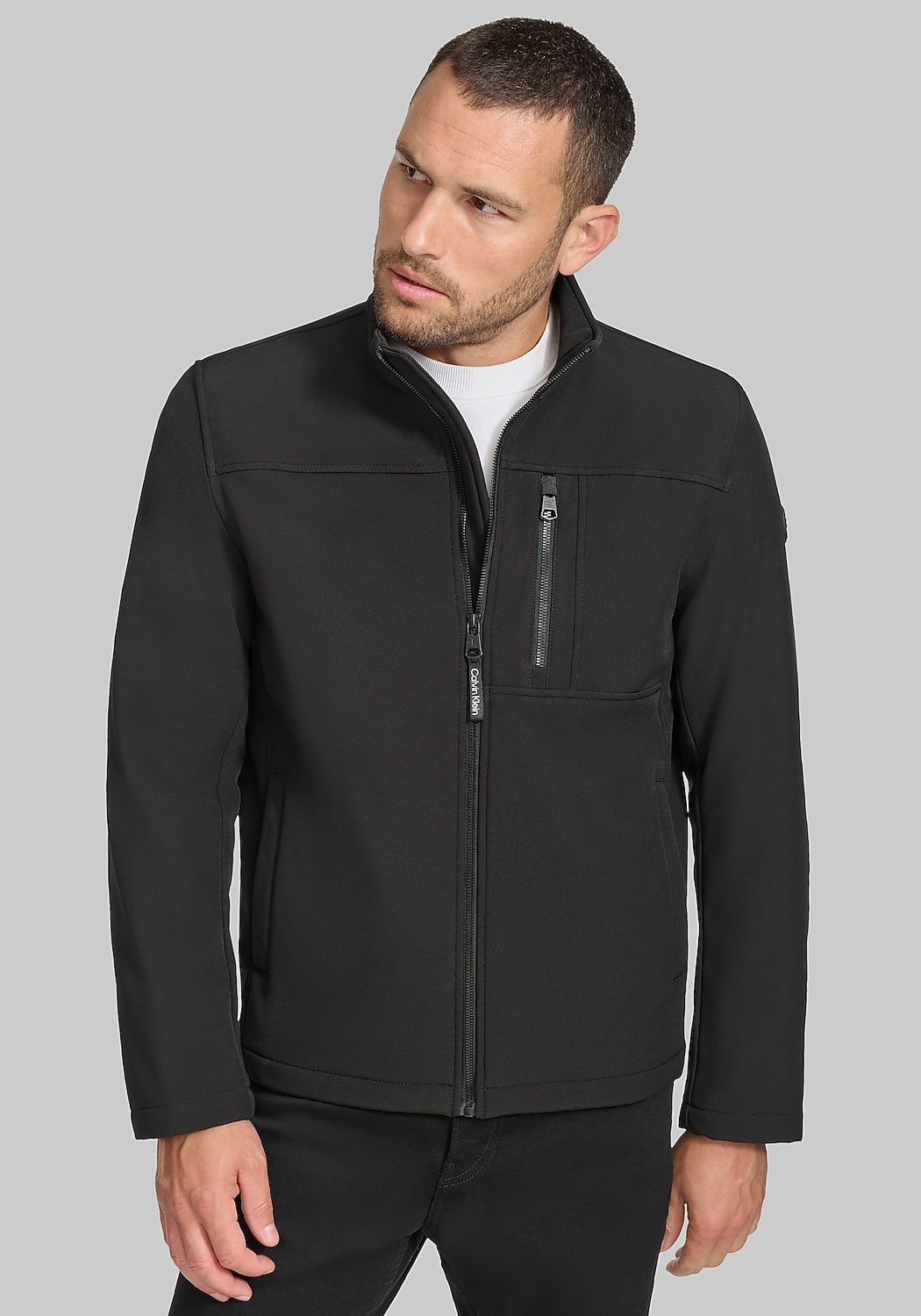 Calvin Klein Tailored Fit Classic Soft Shell Jacket