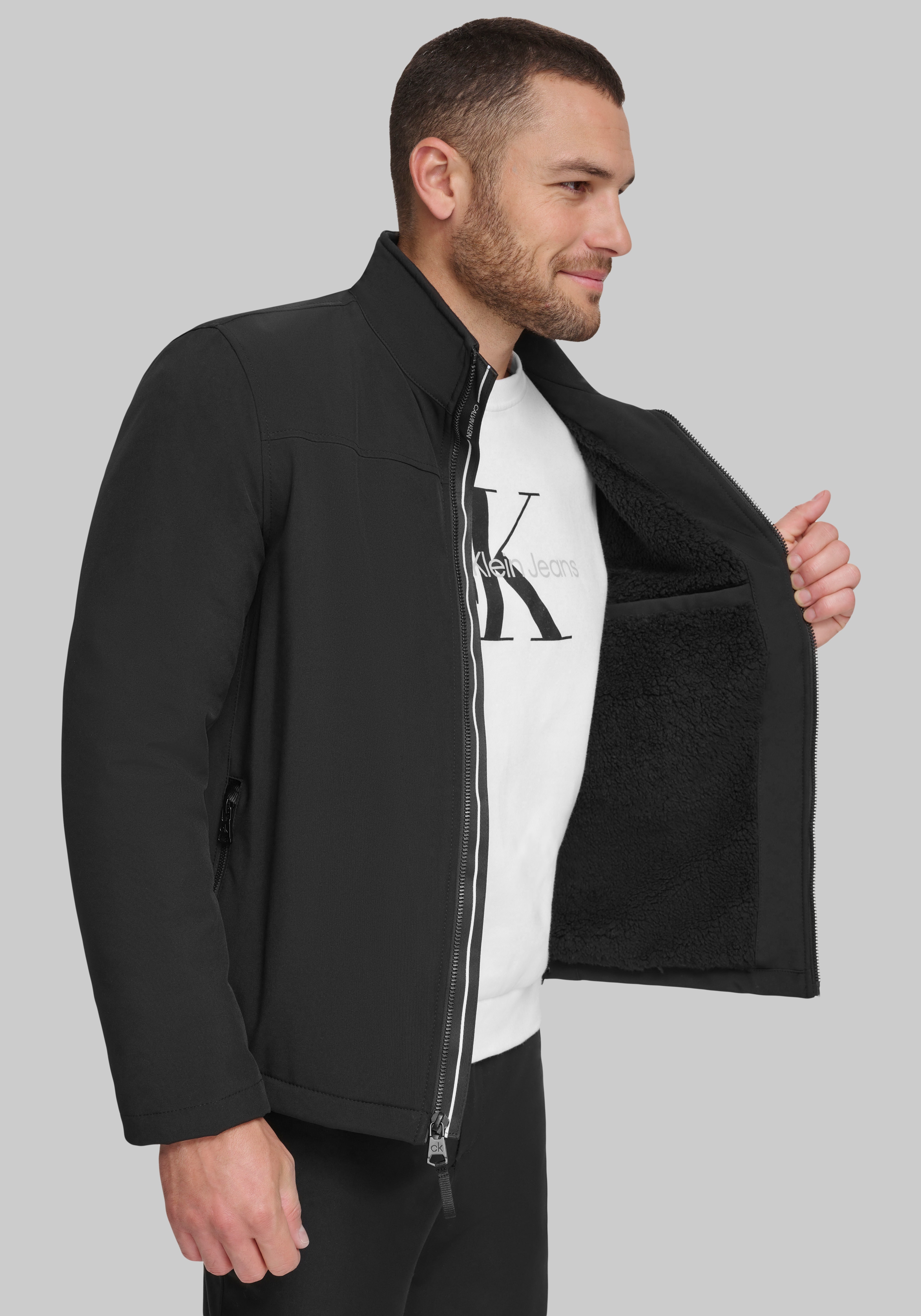 Calvin Klein Sherpa Lined Soft Shell Jacket