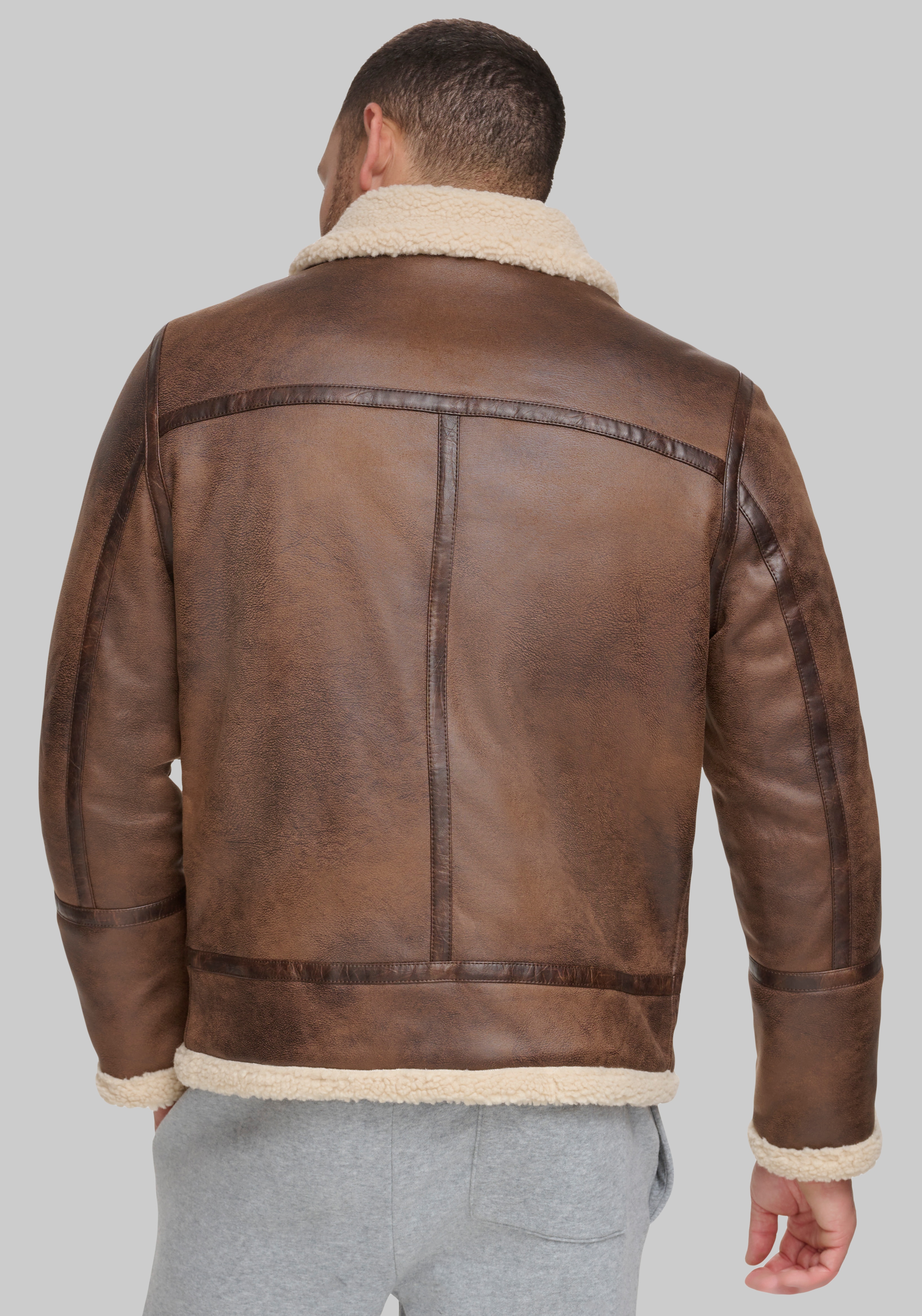 Calvin Klein B-3 Faux Shearling Jacket
